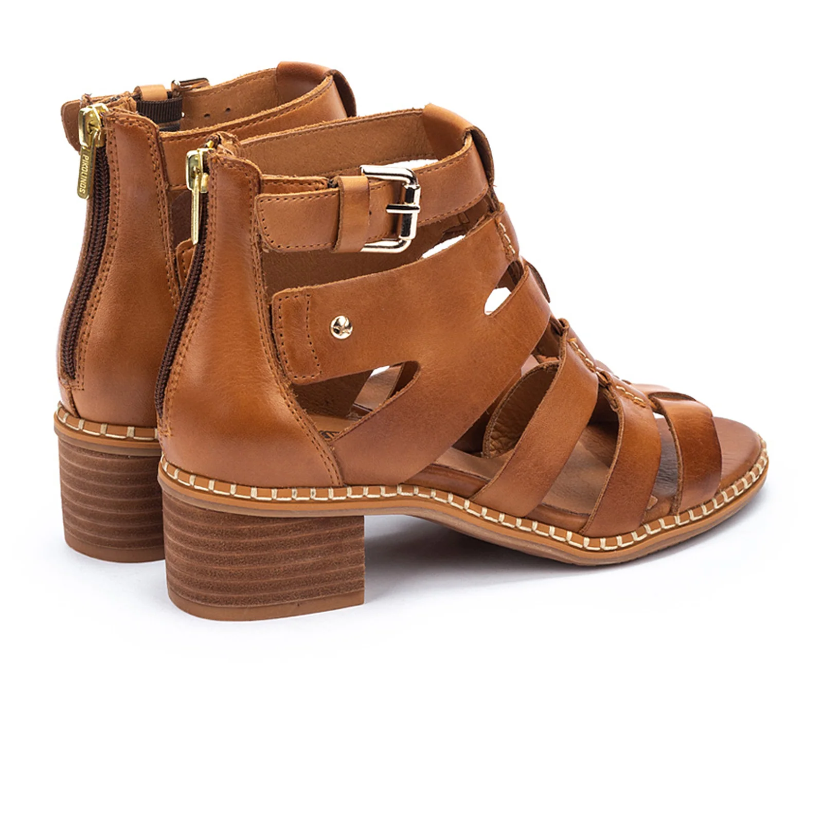 Pikolinos Blanes W3H-1823 Heeled Sandal (Women) - Brandy Leather - Image 4