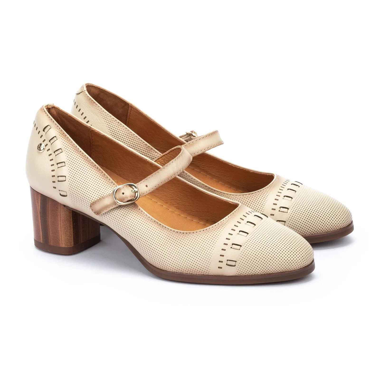 Pikolinos Calafat W1Z-5797 Heeled Mary Jane (Women) - Marfil - Image 3