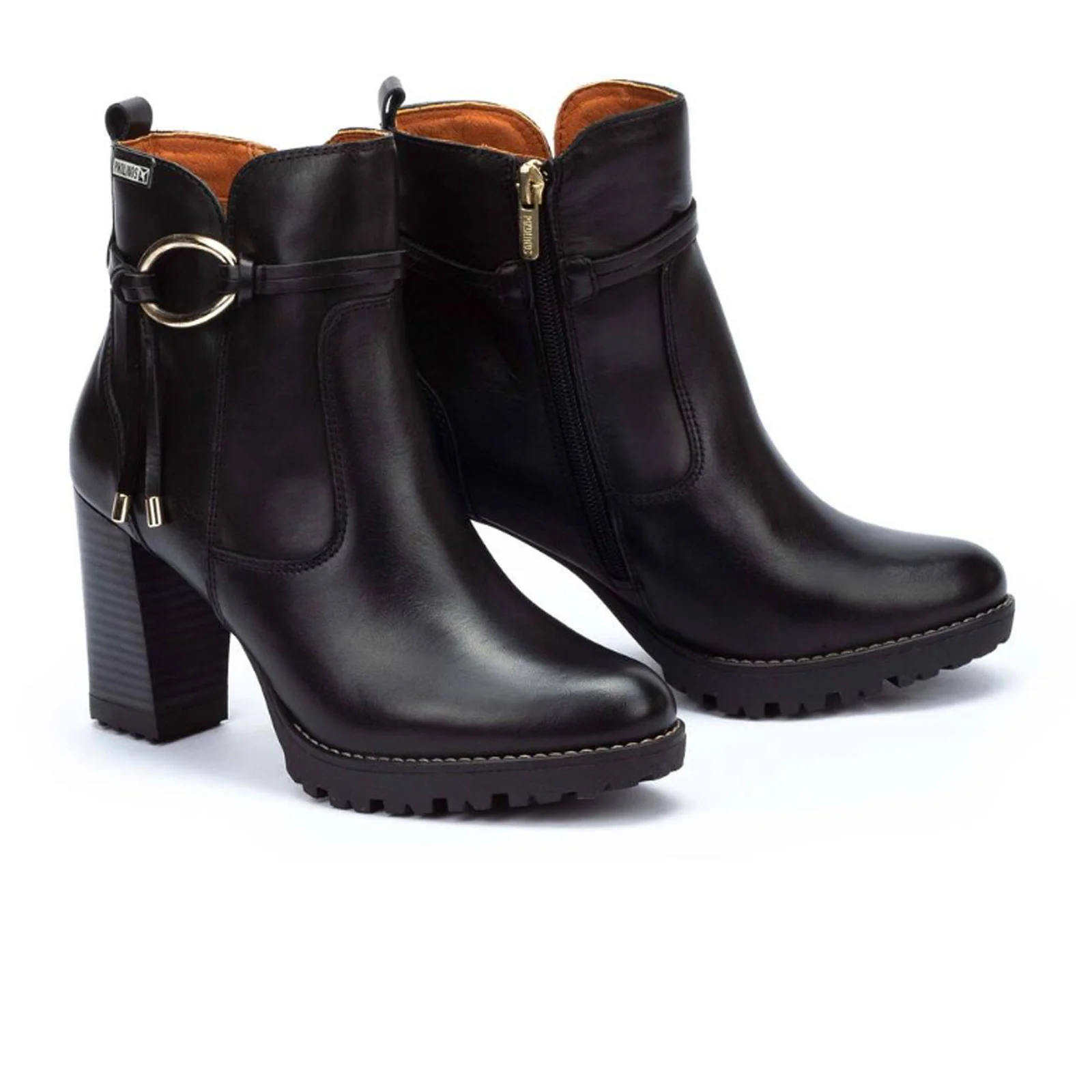 Pikolinos Connelly W7M-8542 Heeled Ankle Boot (Women) - Black Leather - Image 2