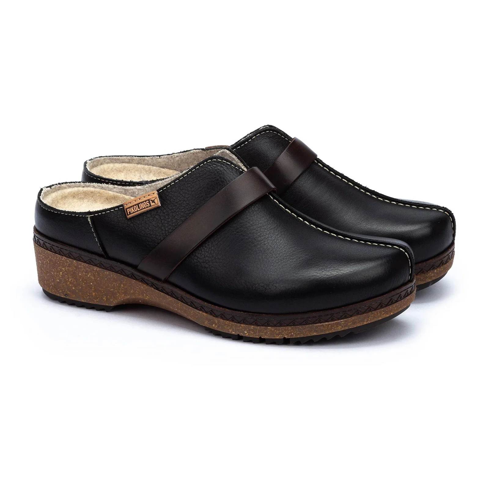 Pikolinos Granada W0W-3590C1 Clog (Women) - Black Leather - Image 2