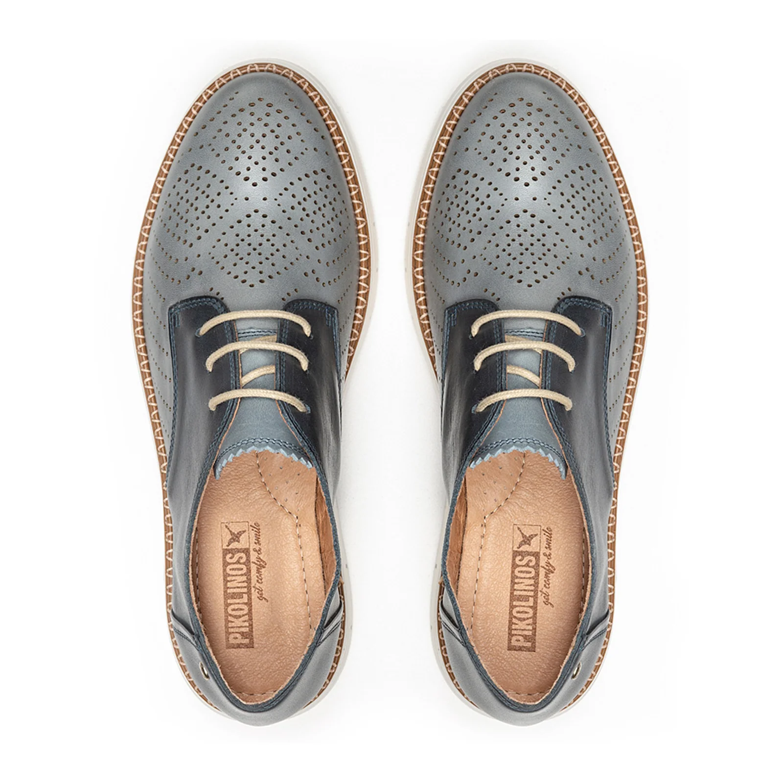 Pikolinos Henares W1A-4816C1 Oxford (Women) - Denim Leather - Image 3