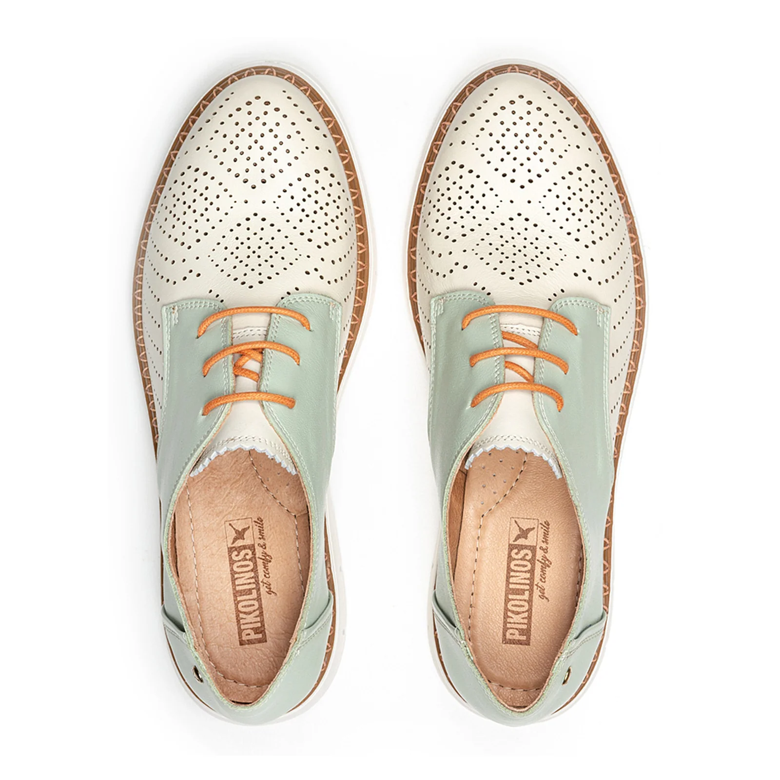 Pikolinos Henares W1A-4816C1 Oxford (Women) - Nata Leather - Image 5