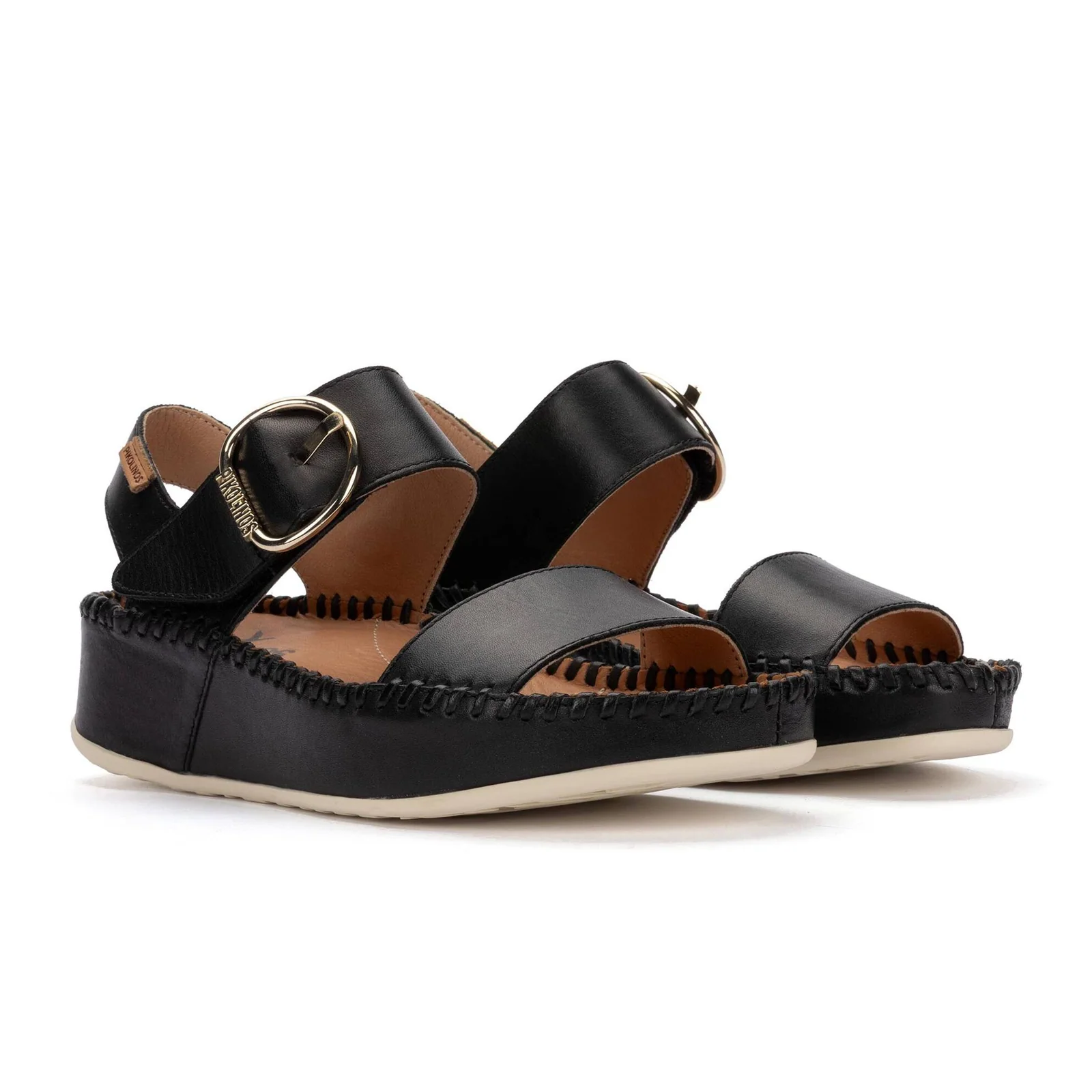 Pikolinos Marina W1C-0709 Wedge Sandal (Women) - Black - Image 2