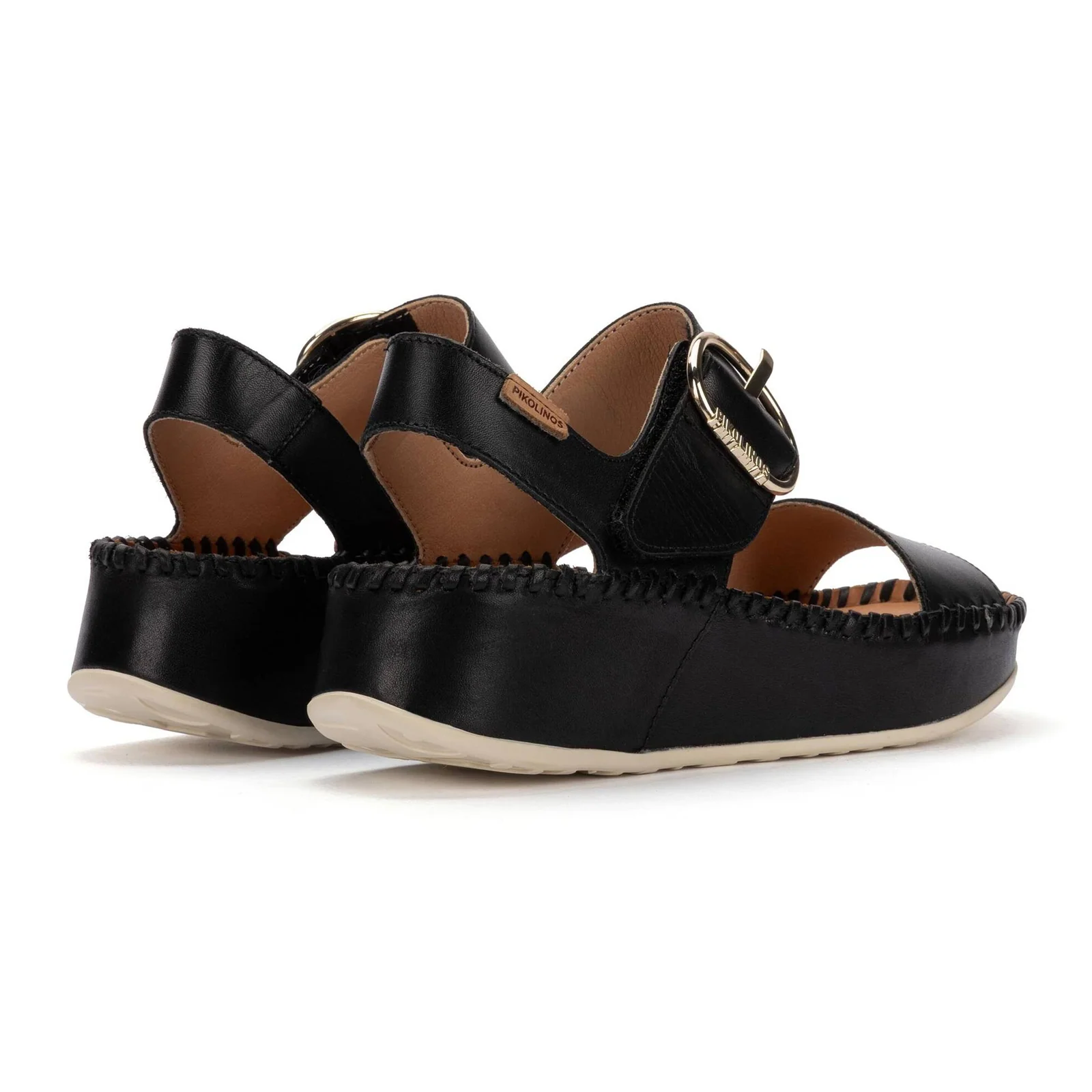 Pikolinos Marina W1C-0709 Wedge Sandal (Women) - Black - Image 3