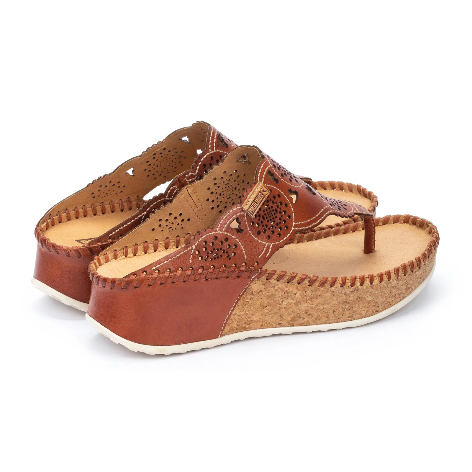 Pikolinos Marina W1C-0745 Wedge Sandal (Women) - Brick Leather - Image 3