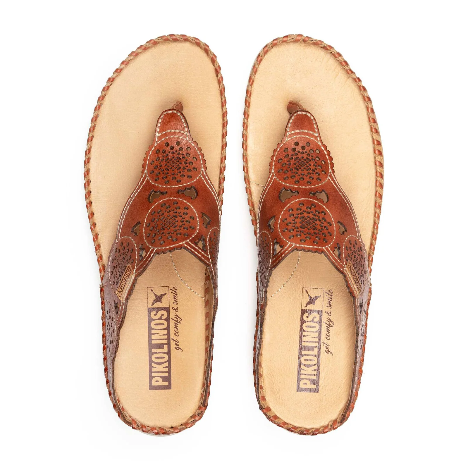 Pikolinos Marina W1C-0745 Wedge Sandal (Women) - Brick Leather - Image 4