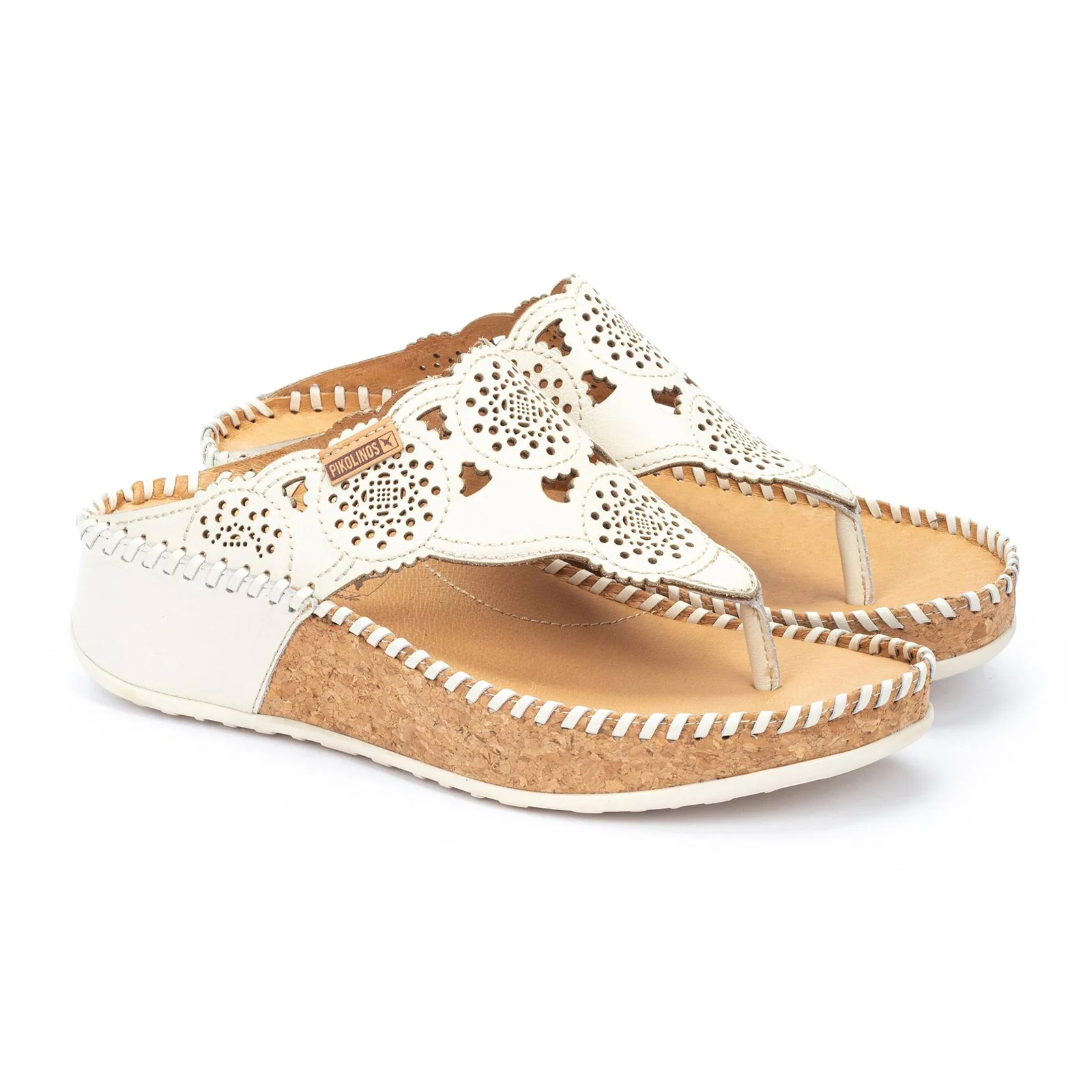 Pikolinos Marina W1C-0745 Wedge Sandal (Women) - Nata Leather - Image 2
