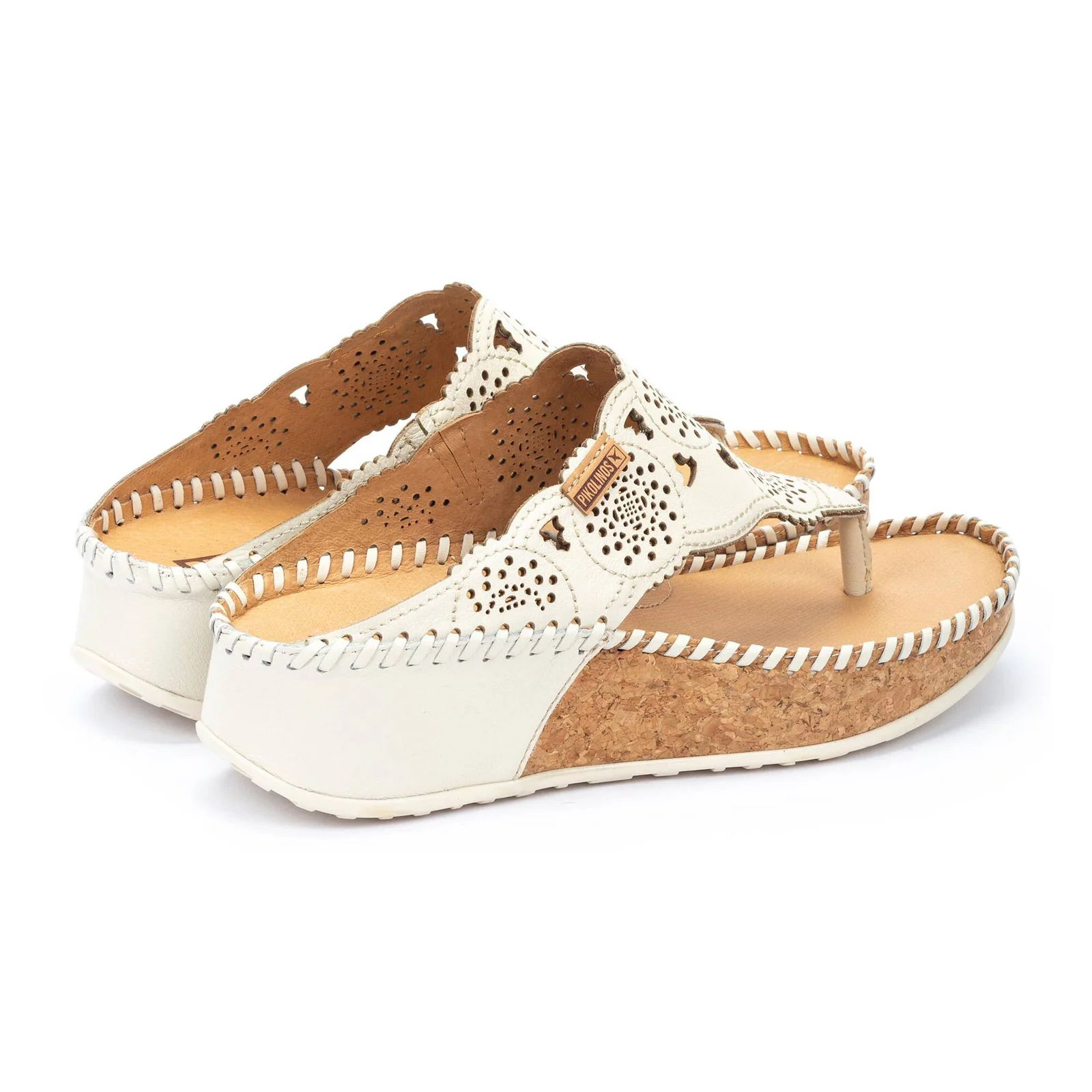 Pikolinos Marina W1C-0745 Wedge Sandal (Women) - Nata Leather - Image 3