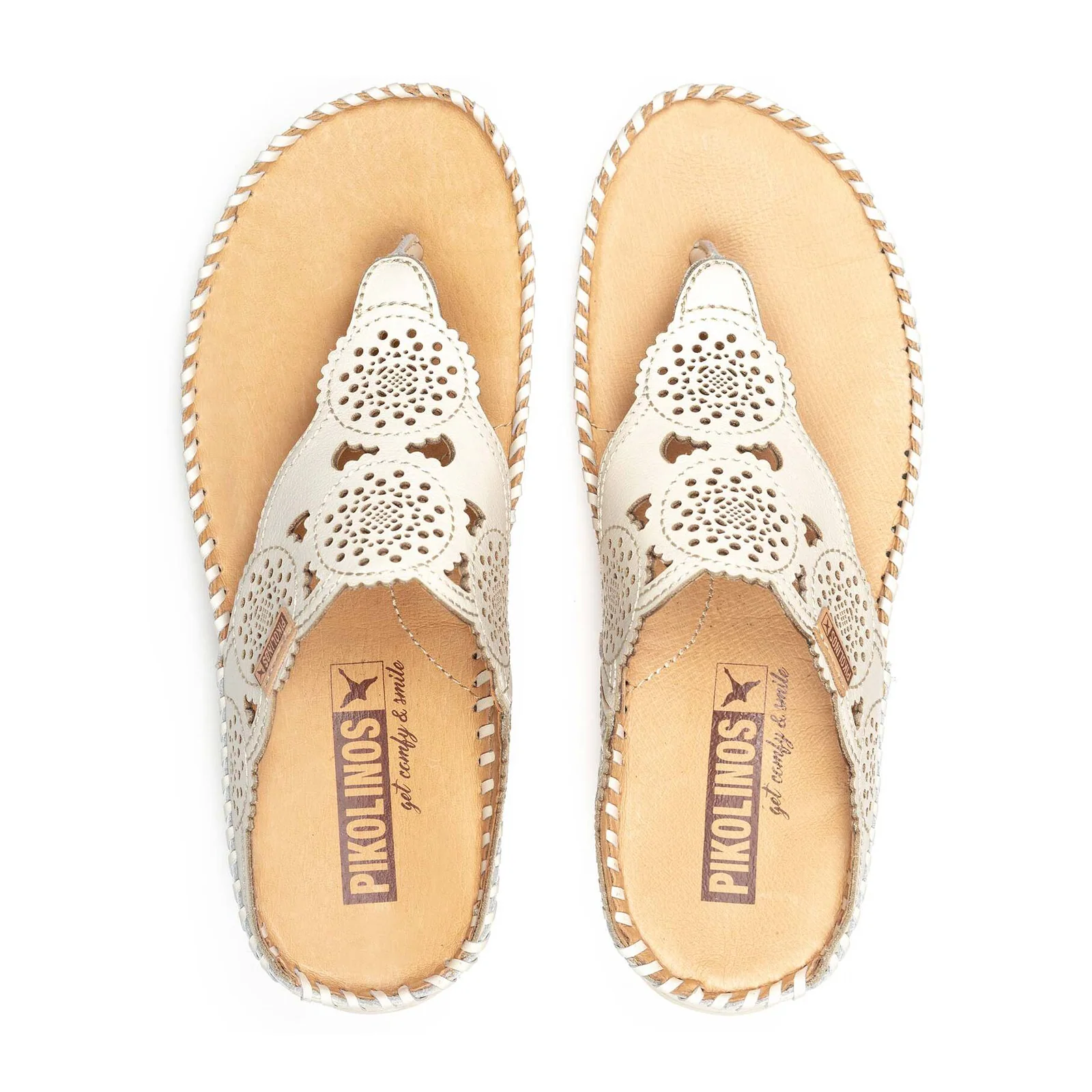 Pikolinos Marina W1C-0745 Wedge Sandal (Women) - Nata Leather - Image 4