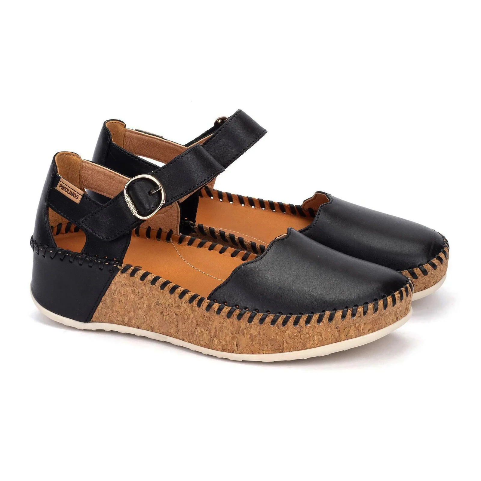 Pikolinos Marina W1C-0893 Wedge Sandal (Women) - Black - Image 2