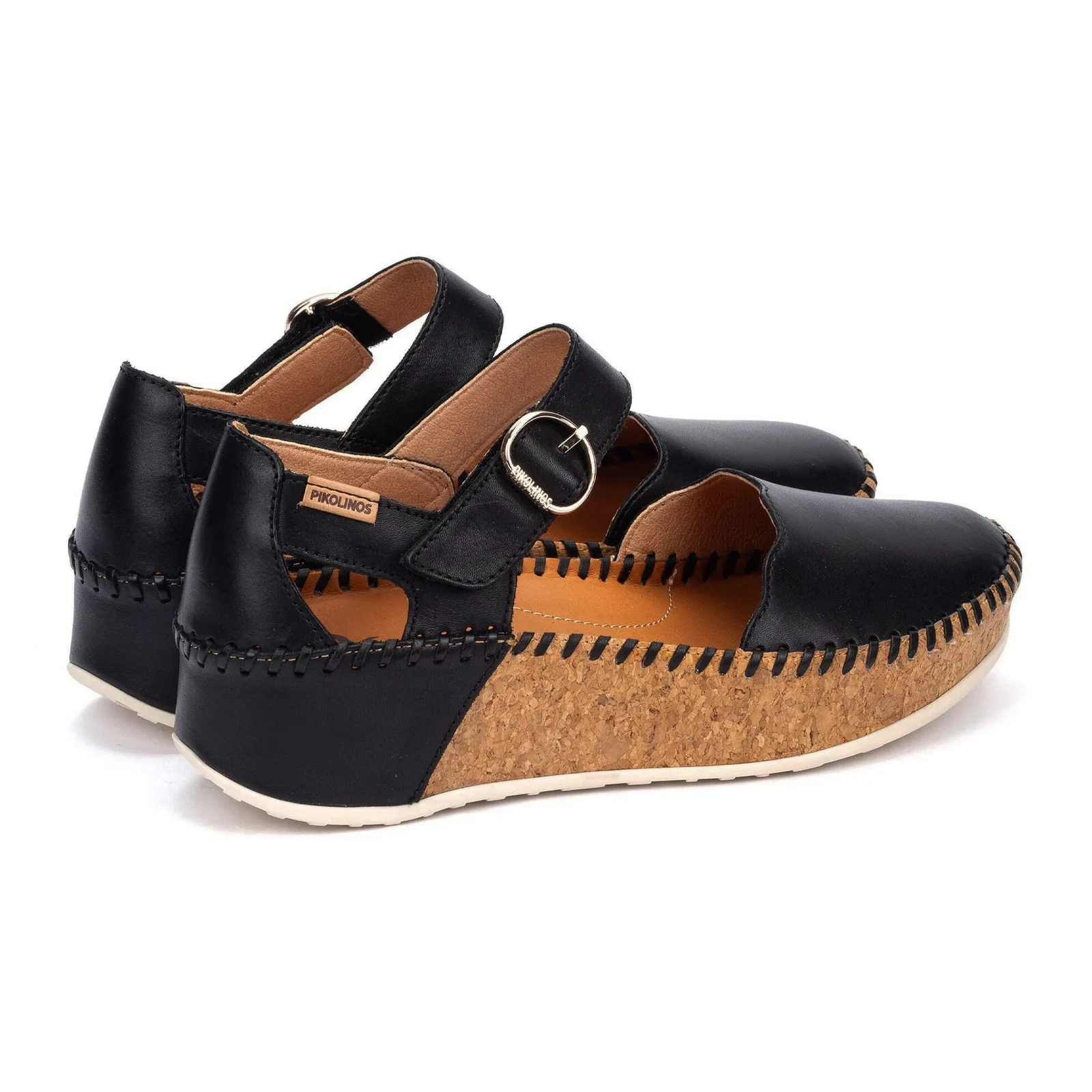 Pikolinos Marina W1C-0893 Wedge Sandal (Women) - Black - Image 3