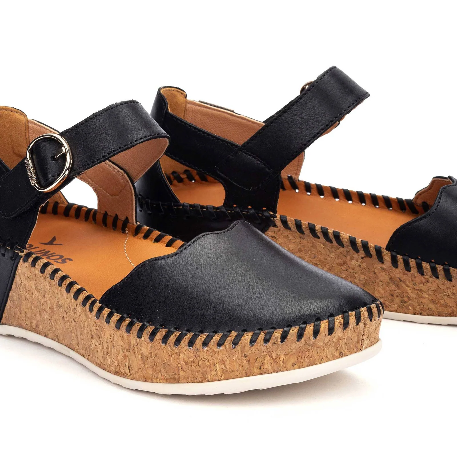 Pikolinos Marina W1C-0893 Wedge Sandal (Women) - Black - Image 4