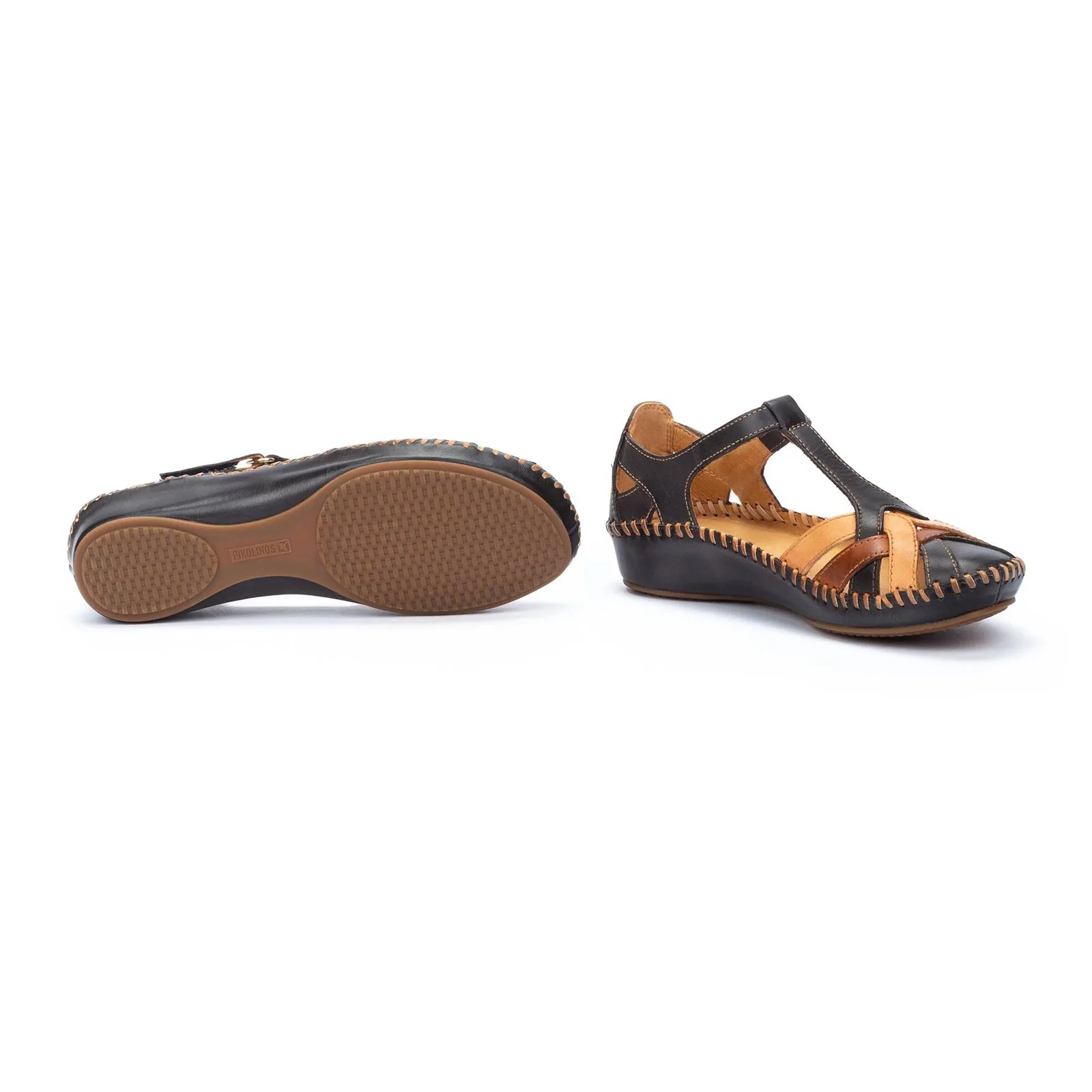 Pikolinos P. Vallarta 655-0732C5 Backstrap Sandal (Women) - Navy Blue Leather - Image 5