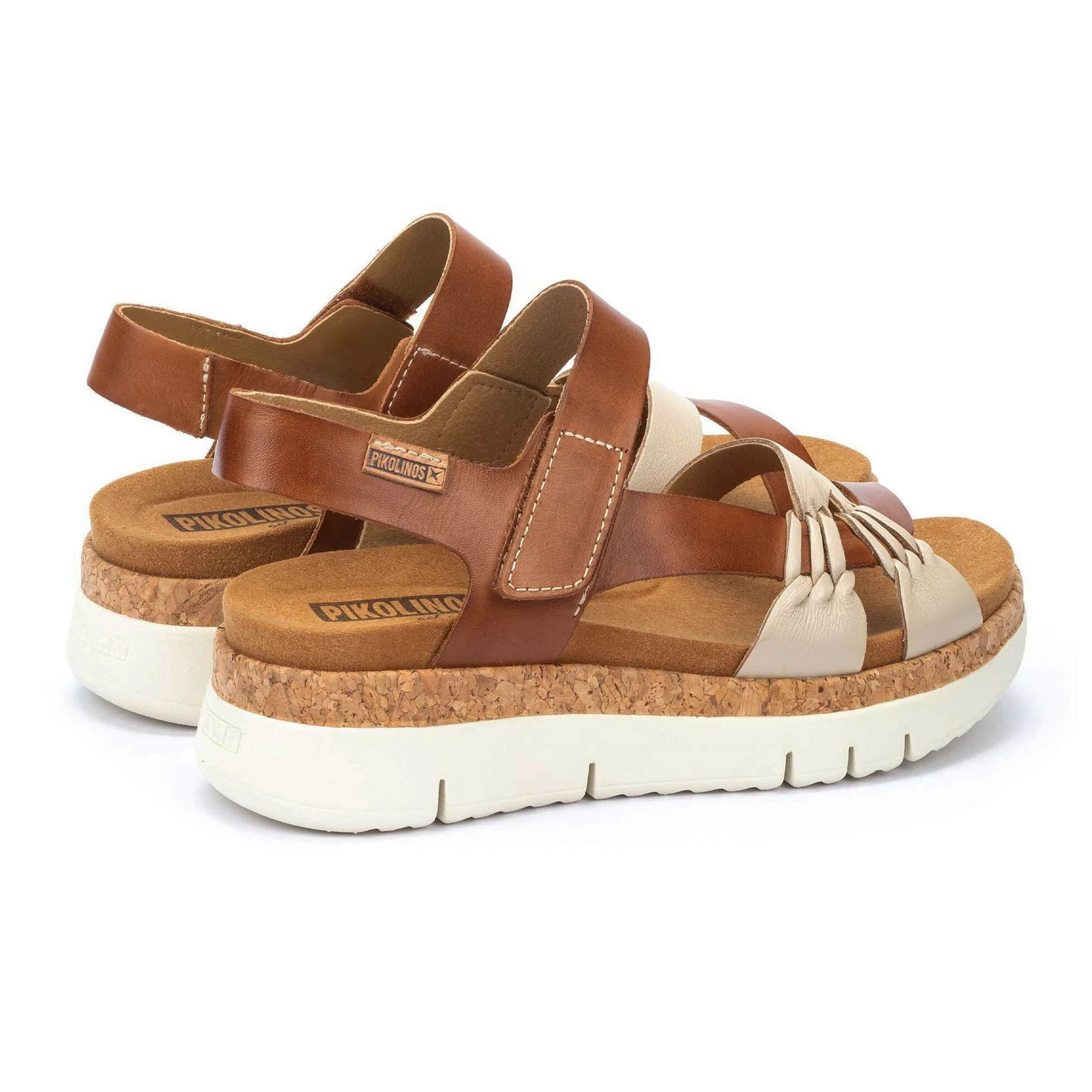 Pikolinos Palma W4N-0968C1 Backstrap Sandal (Women) - Marfil/Brandy Leather - Image 3
