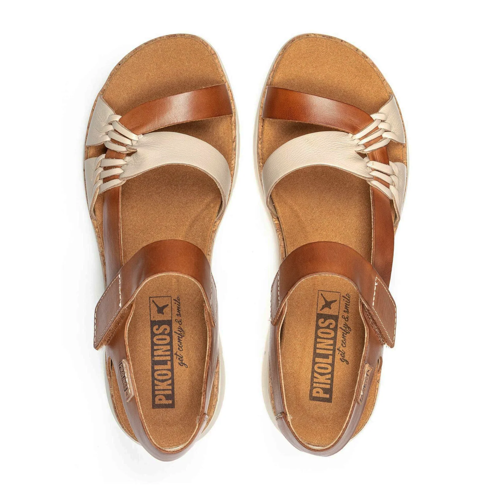 Pikolinos Palma W4N-0968C1 Backstrap Sandal (Women) - Marfil/Brandy Leather - Image 4