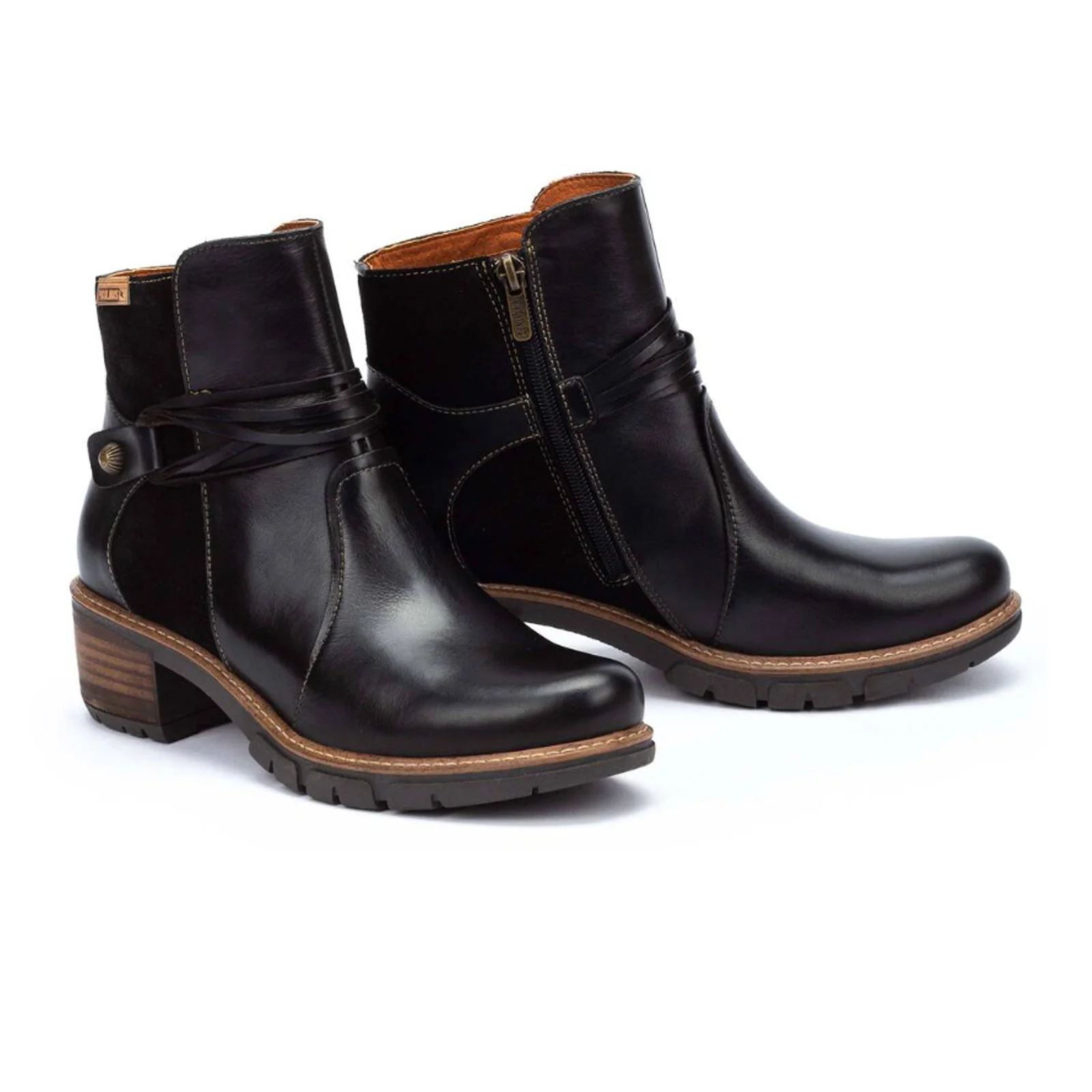 Pikolinos San Sebastia W1T-8906C2 Ankle Boot (Women) - Black Leather - Image 2