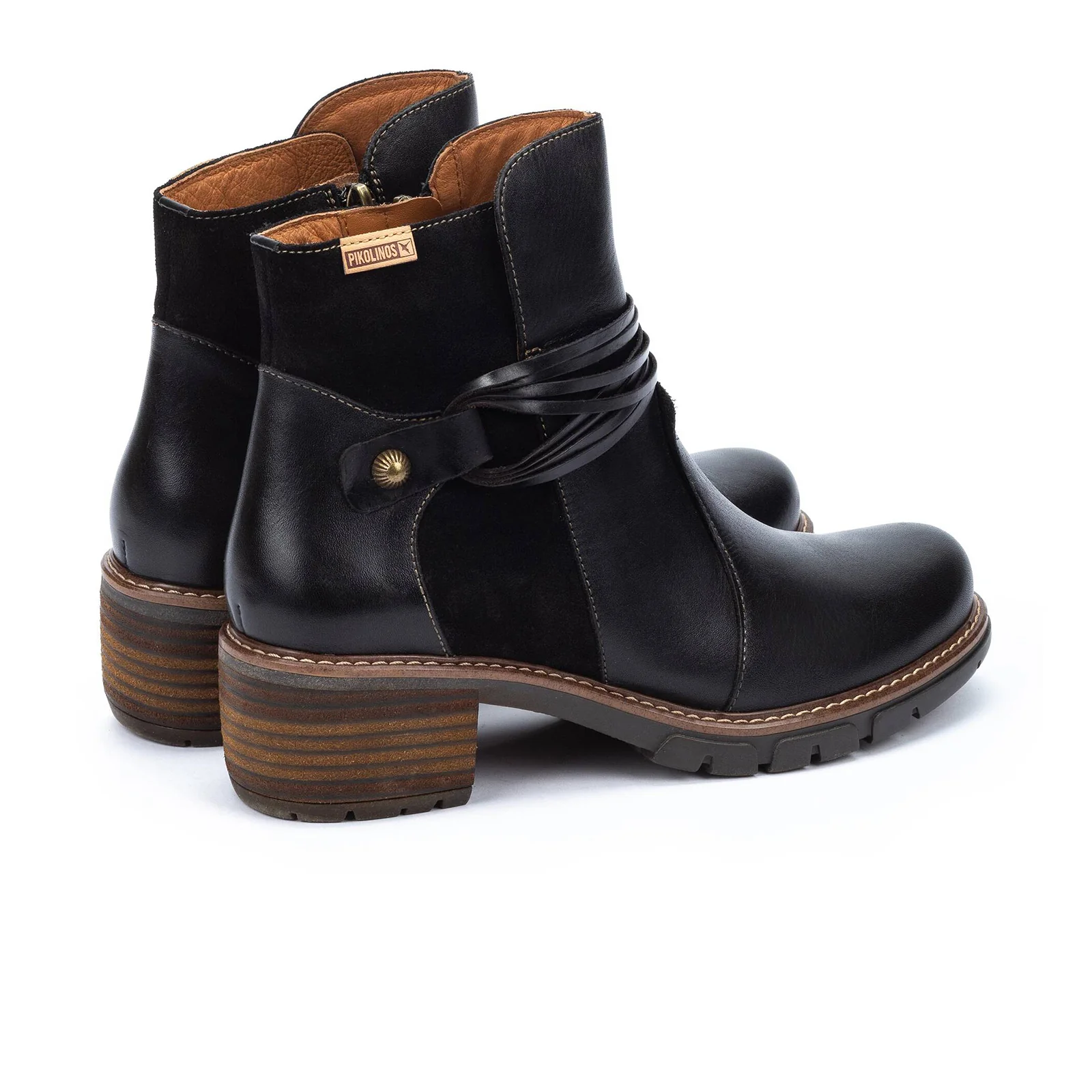 Pikolinos San Sebastia W1T-8906C2 Ankle Boot (Women) - Black Leather - Image 3