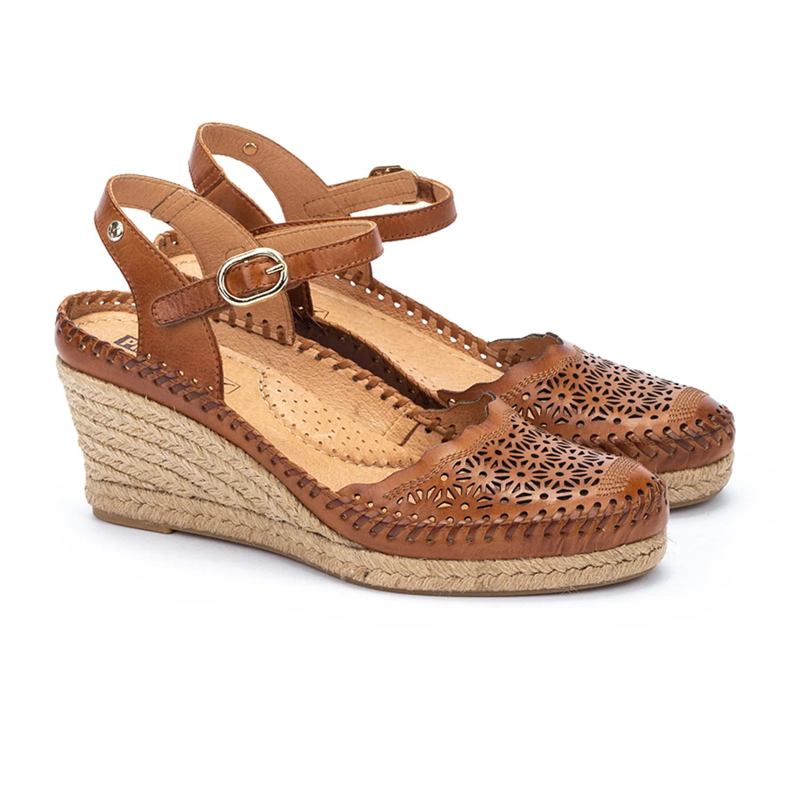 Pikolinos Vila W9Y-1508 Wedge Sandal (Women) - Brandy Leather - Image 3
