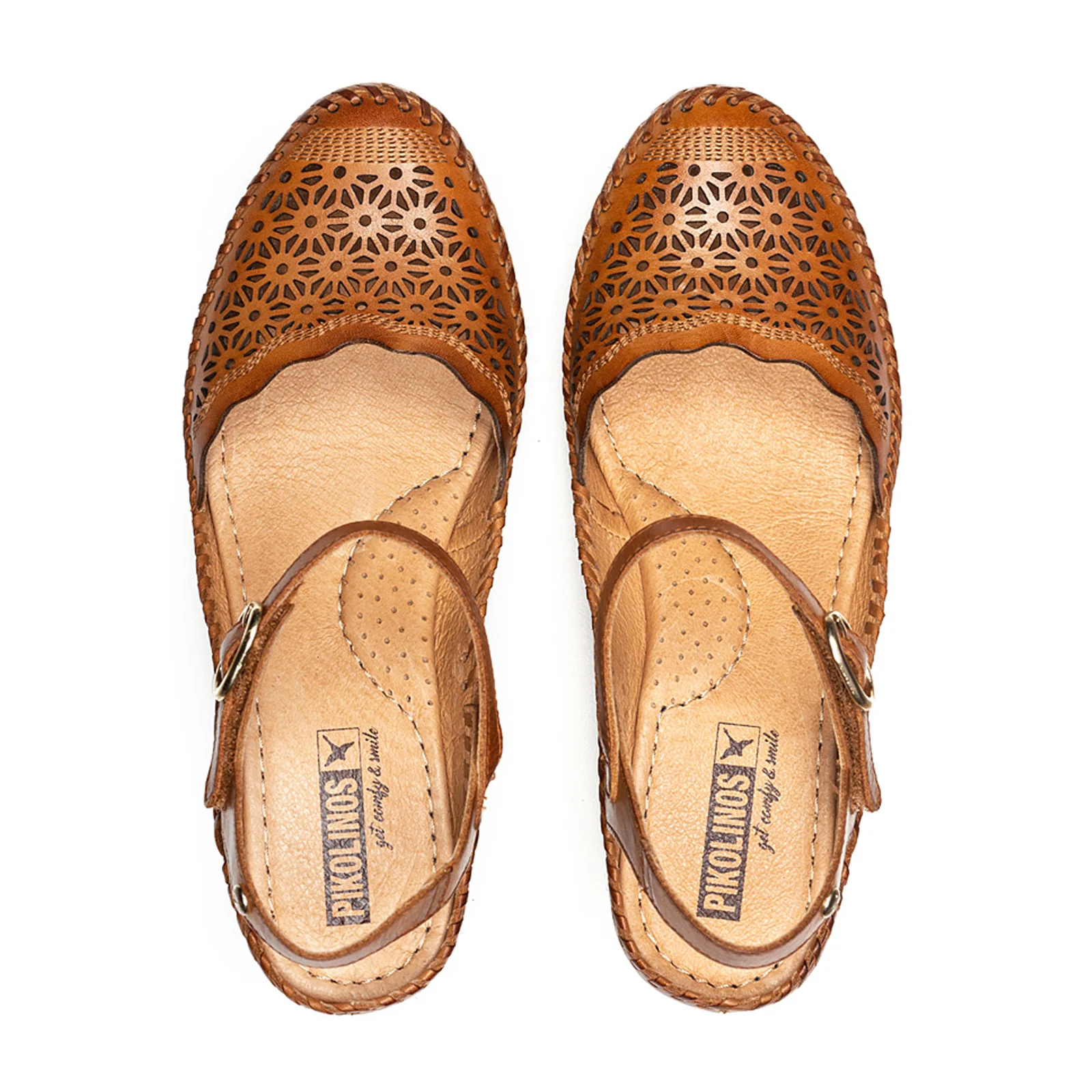 Pikolinos Vila W9Y-1508 Wedge Sandal (Women) - Brandy Leather - Image 4