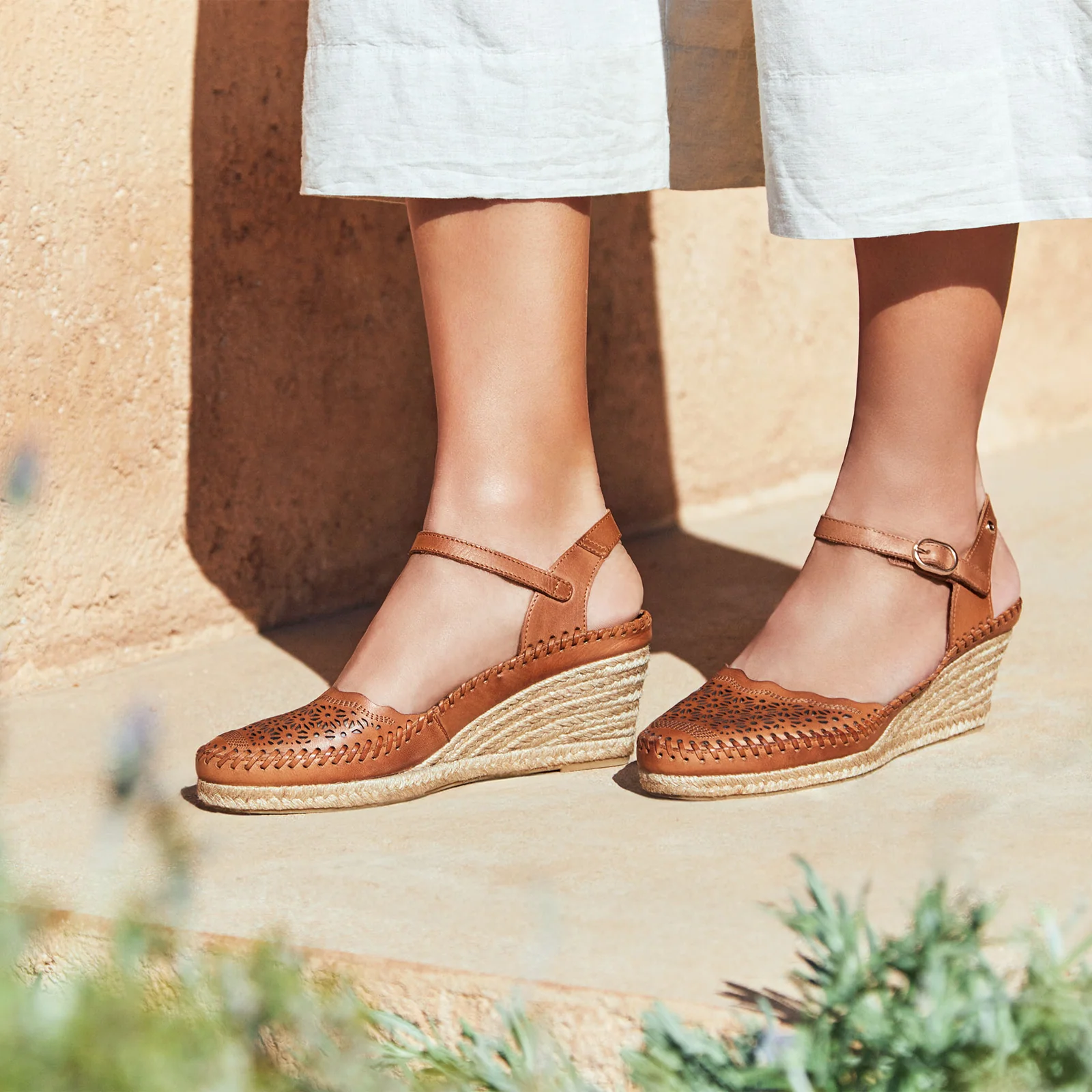 Pikolinos Vila W9Y-1508 Wedge Sandal (Women) - Brandy Leather - Image 6