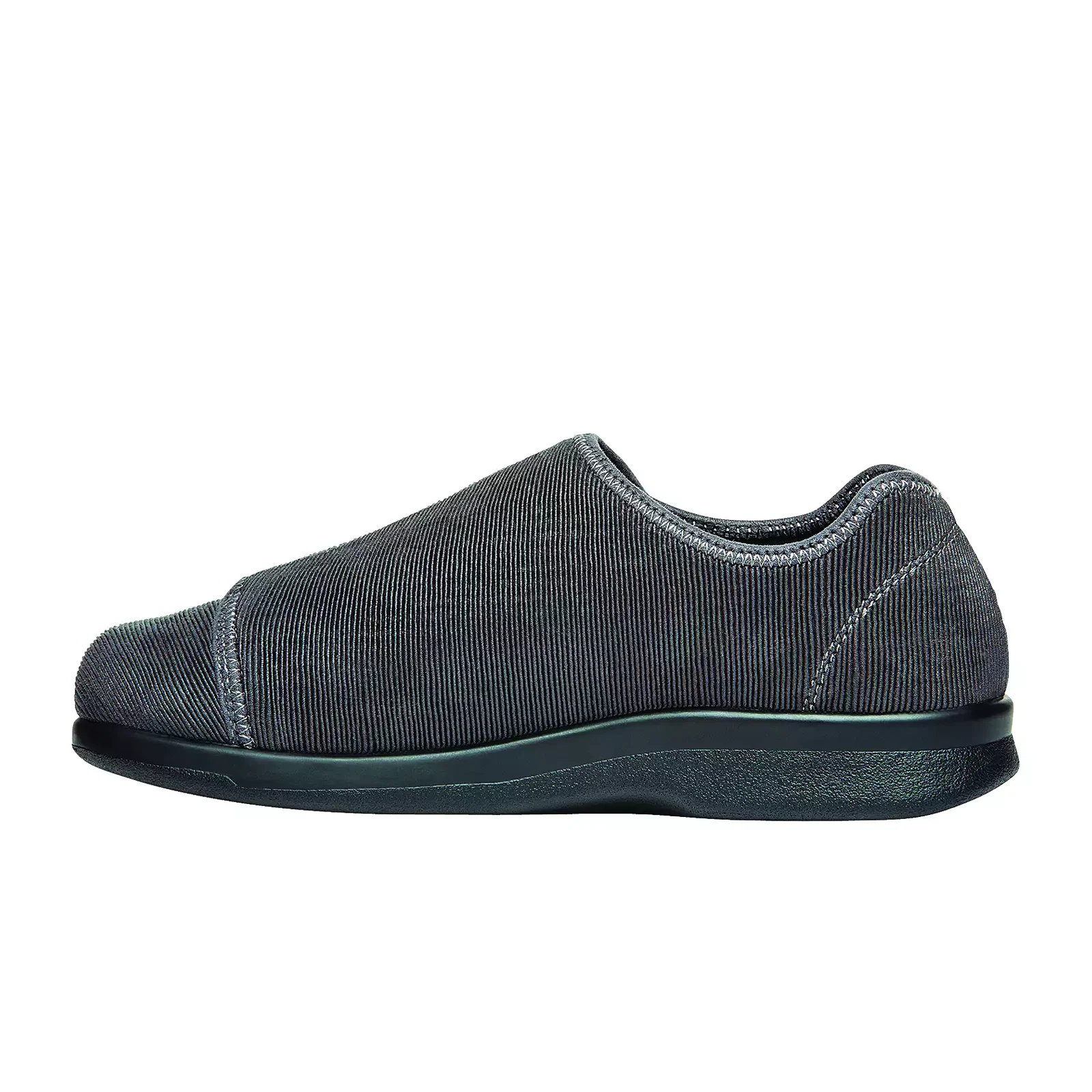 Propet Cush N Foot Slipper (Men) - Slate Corduroy - Image 2