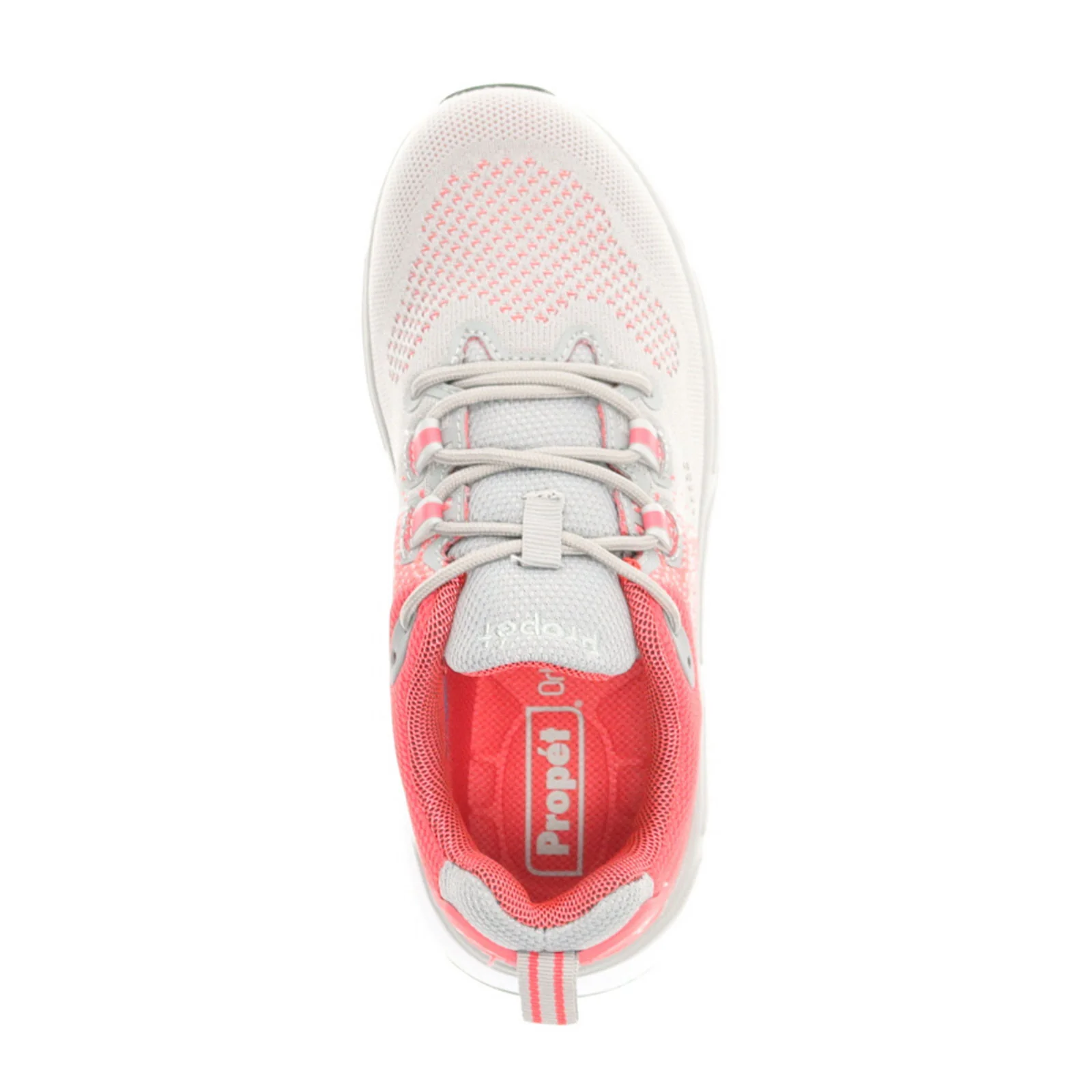 Propet Ultra Walking Shoe (Women) - Light Grey/Salmon - Image 3