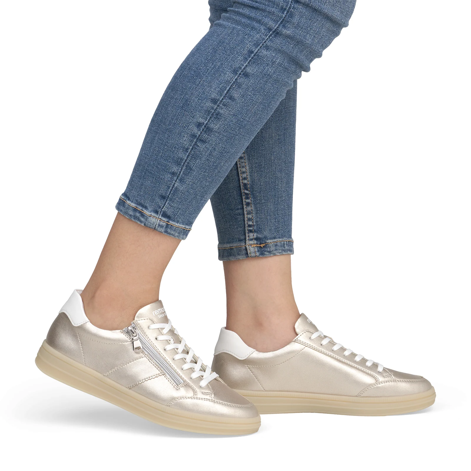 Remonte Demi 02 Sneaker (Women) - Pale Gold/White/Lonora - Image 7