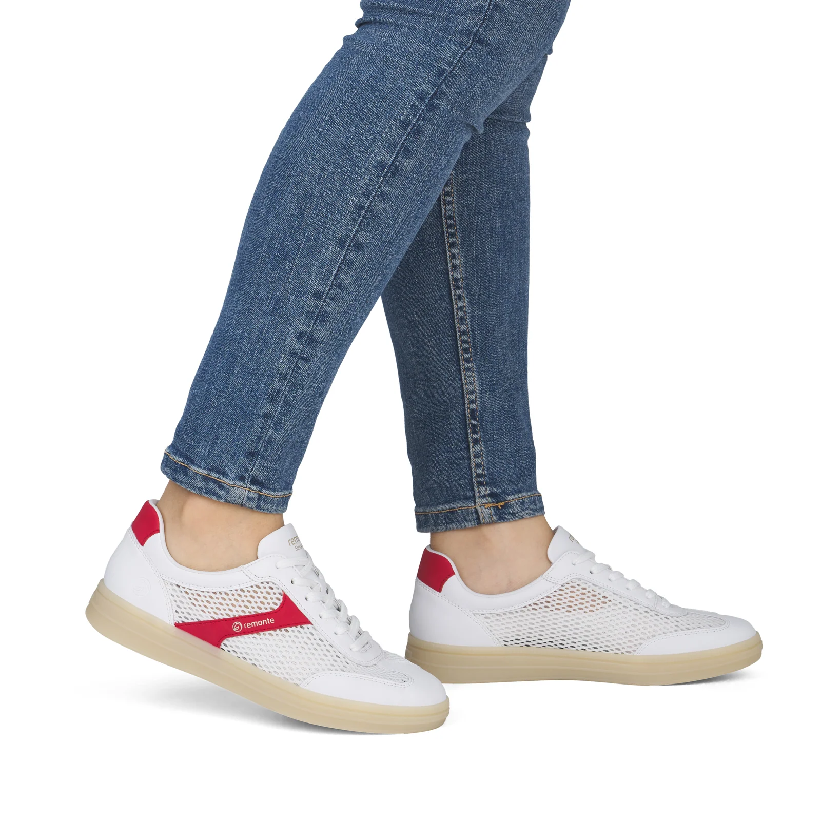Remonte Demi 08 Sneaker (Women) - Weiss/Flamme - Image 8