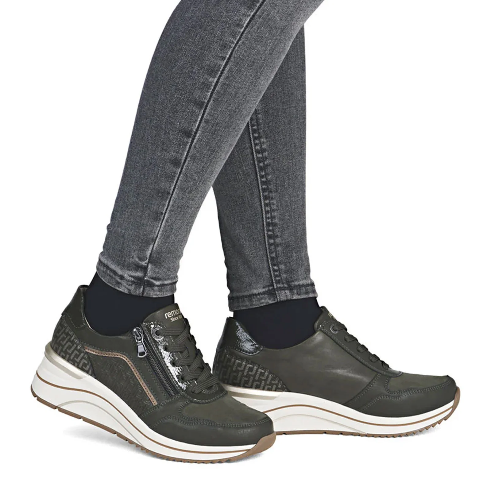 Remonte Eleni 16 Sneaker (Women) - Forest/Alloy/Moor - Image 6