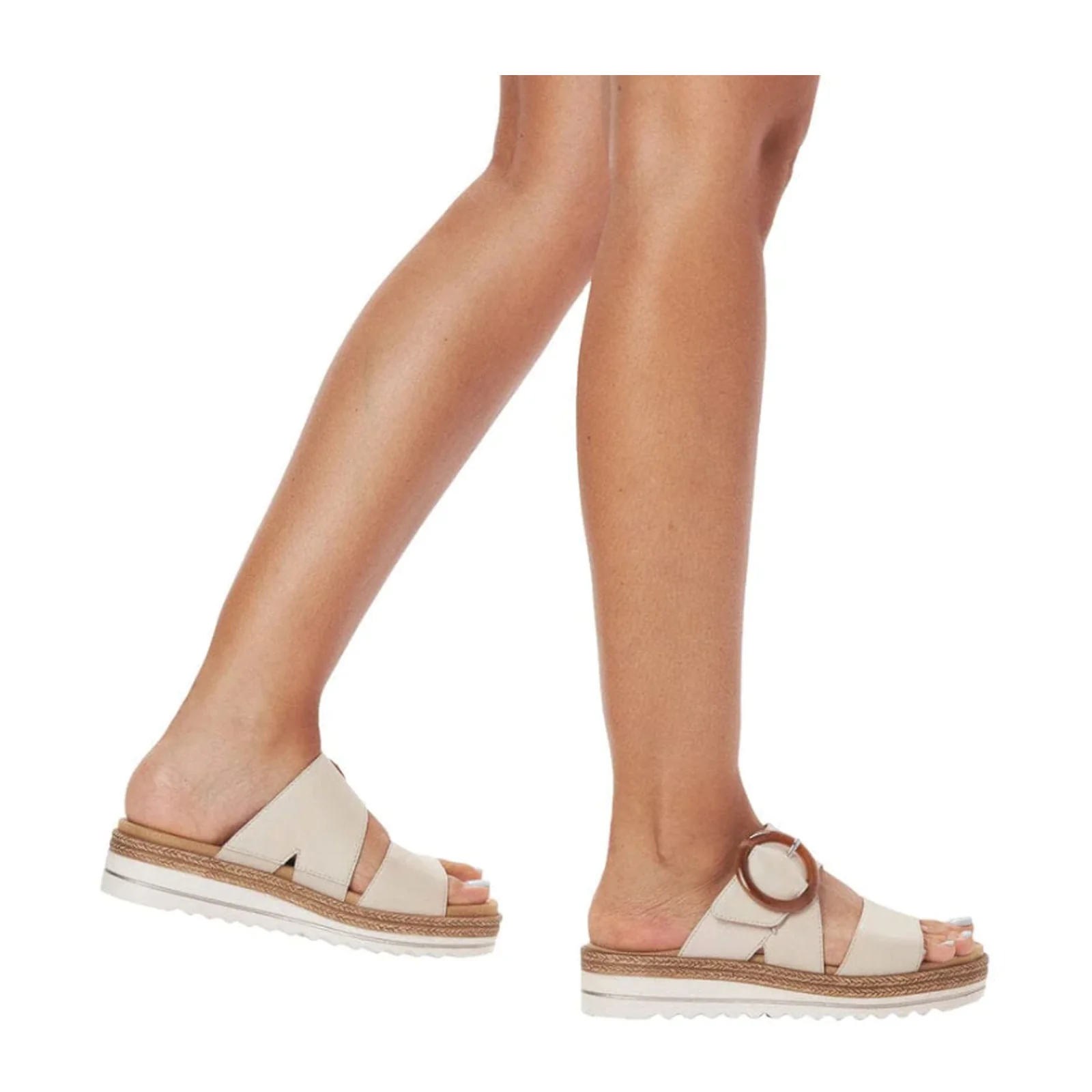 Remonte Jocelyn 51 Slide Sandal (Women) - Kreide/Pebble - Image 5