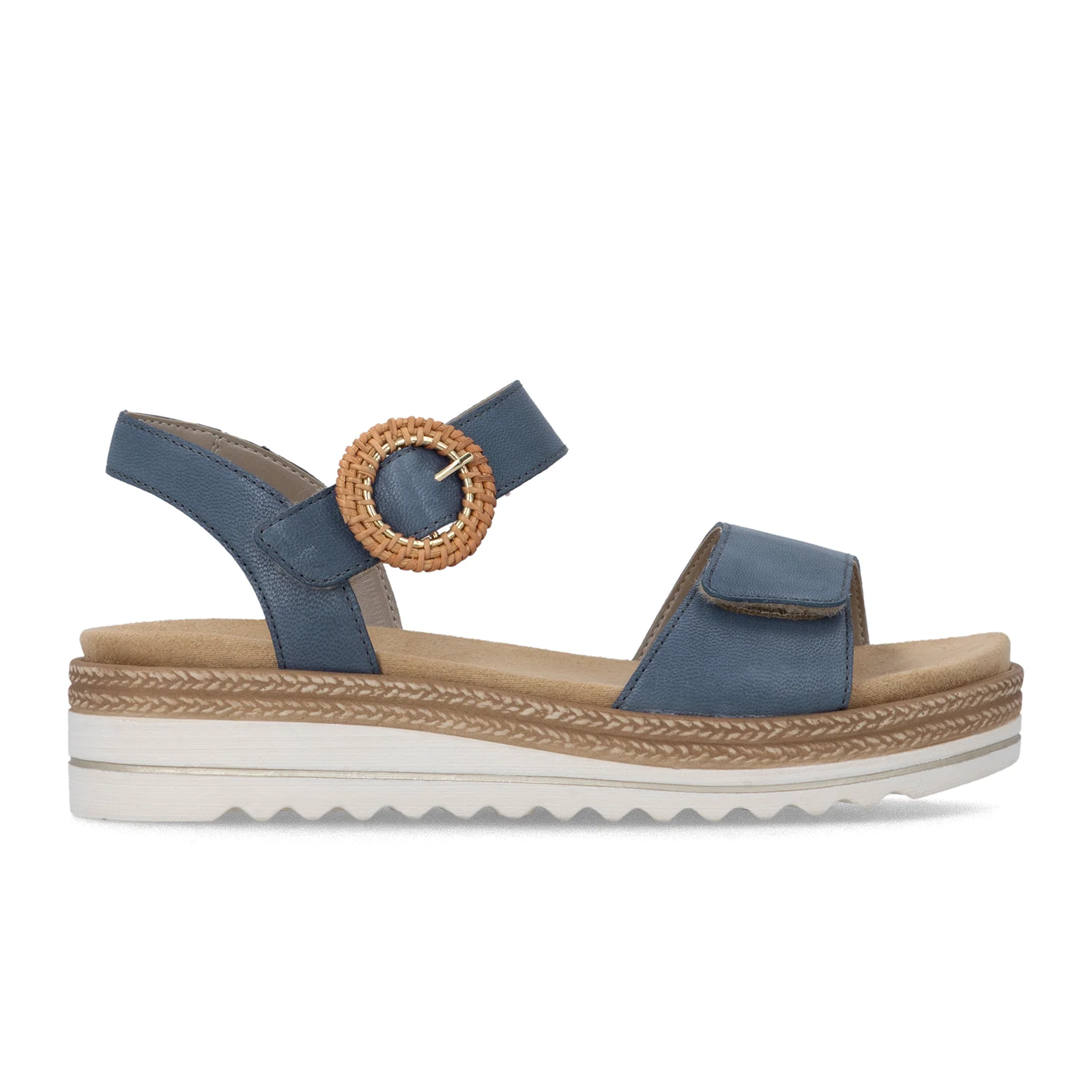 Remonte Jocelyn 52 Flatform Backstrap Sandal (Women) - Denim