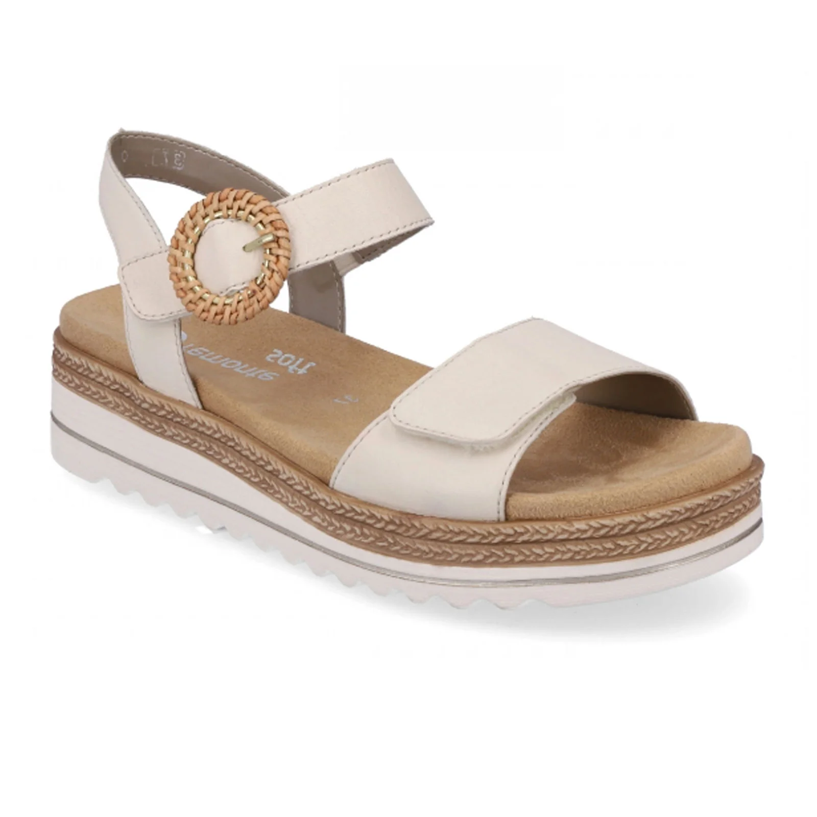 Remonte Jocelyn 52 Flatform Backstrap Sandal (Women) - Porzellan - Image 3