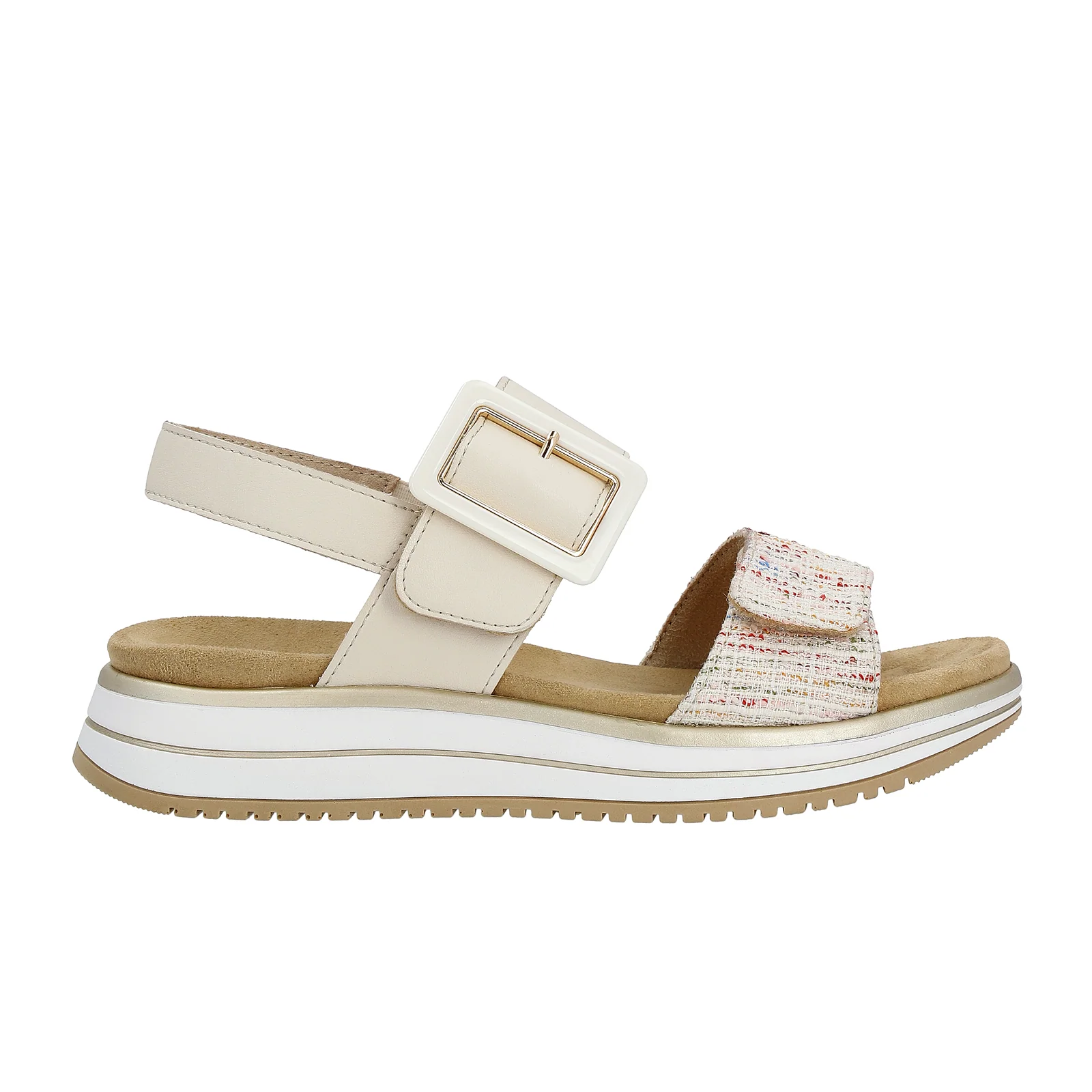 Remonte Jocelyn 53 Sandal (Women) - Weiss Multi/Porzellan Carpino