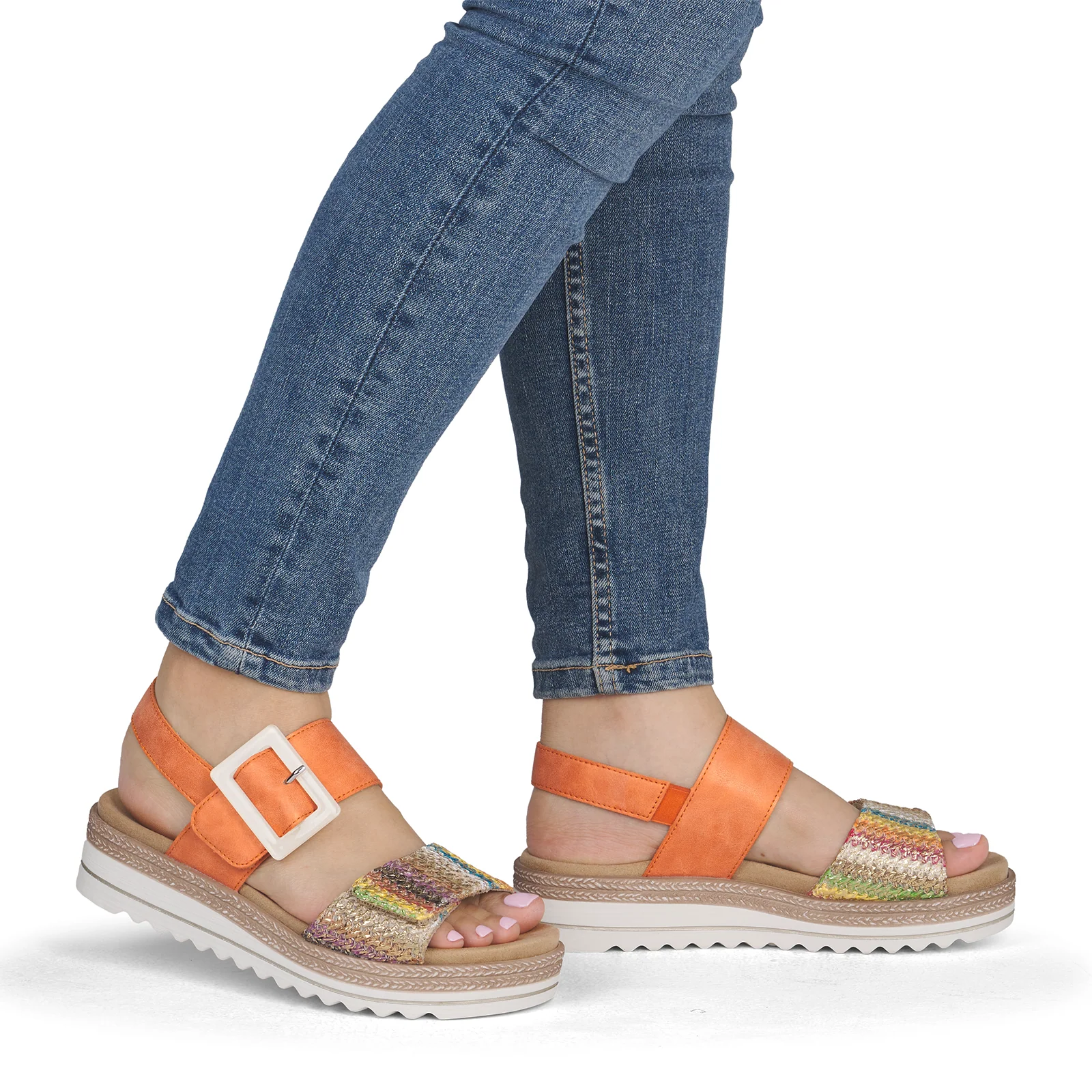 Remonte Jocelyn 62 Backstrap Sandal (Women) - Orange - Image 9