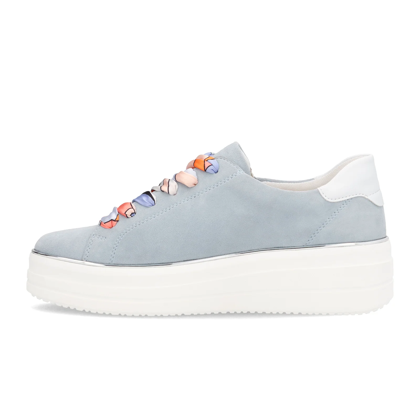 Remonte Julika 06 Sneaker (Women) - Bleu/Weiss/Sheepsuede - Image 2