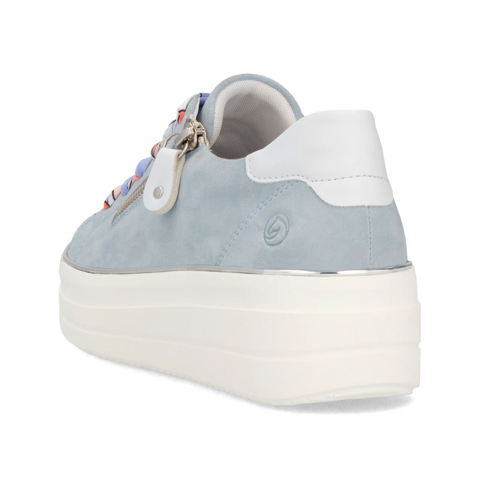 Remonte Julika 06 Sneaker (Women) - Bleu/Weiss/Sheepsuede - Image 4