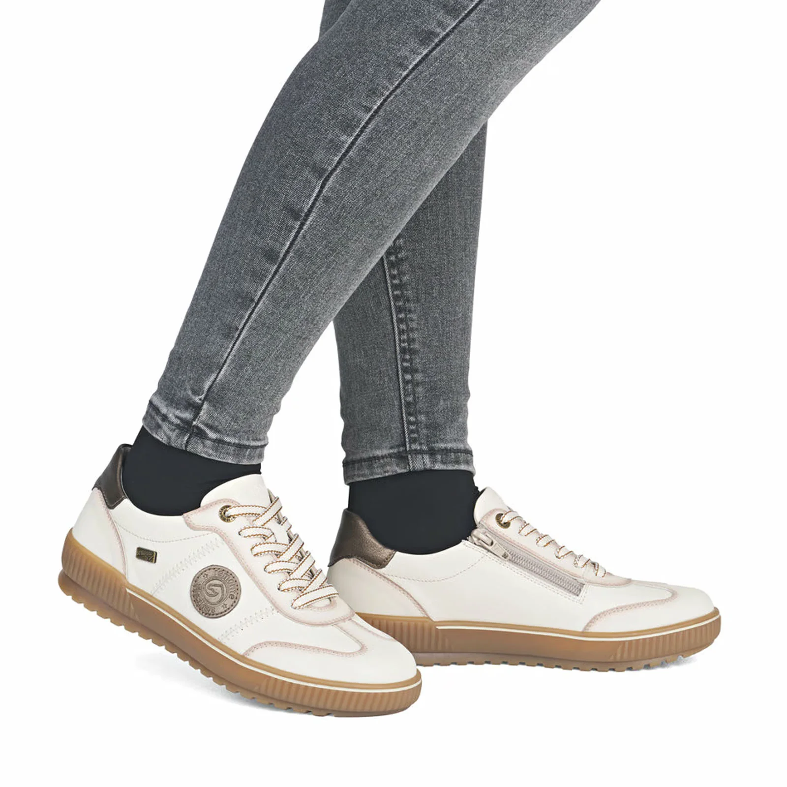 Remonte Maditta 02 Sneaker (Women) - Cotton/Bronze - Image 6