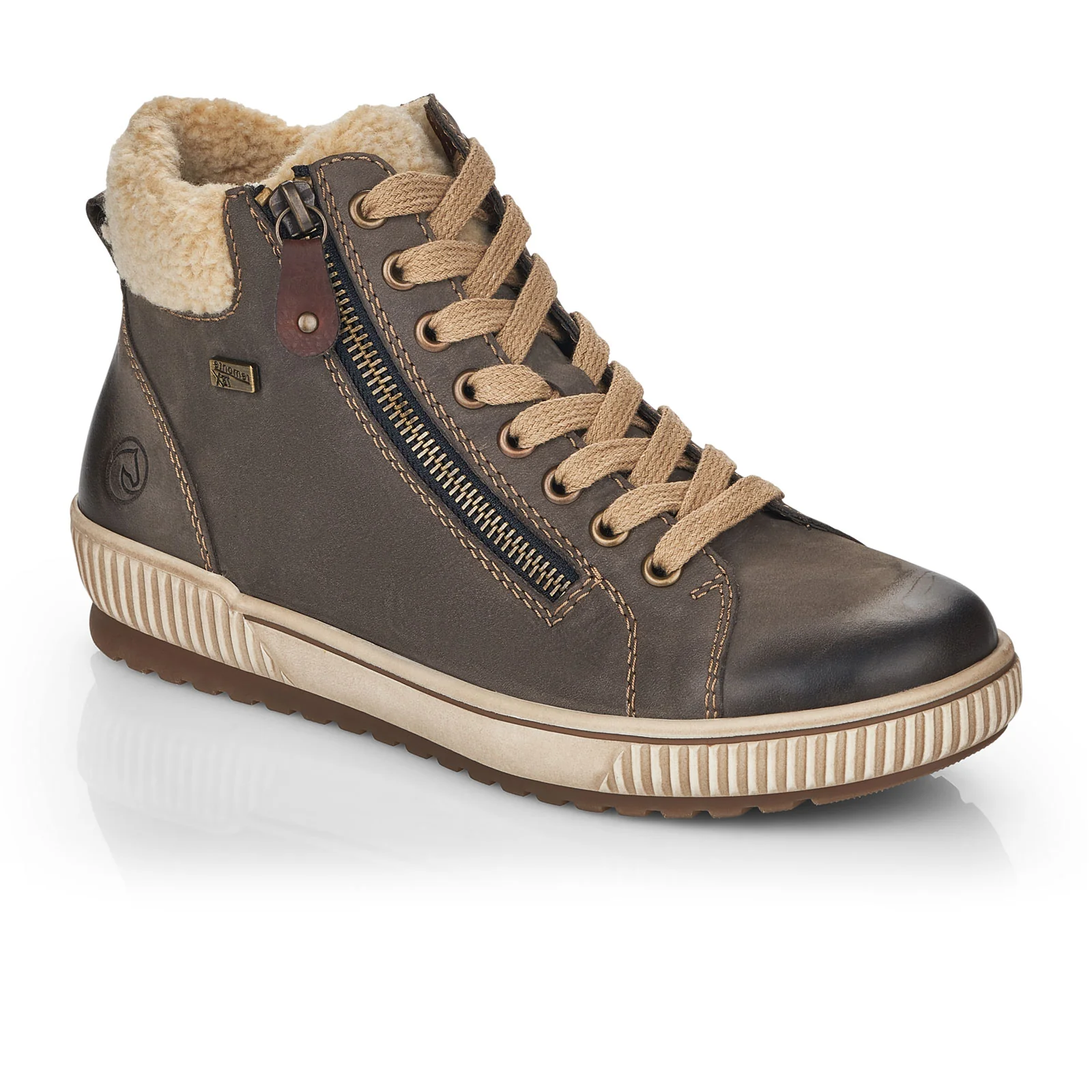 Remonte Maditta 70 Sneaker Boot (Women) - Smoke/Beige/Brown - Image 3