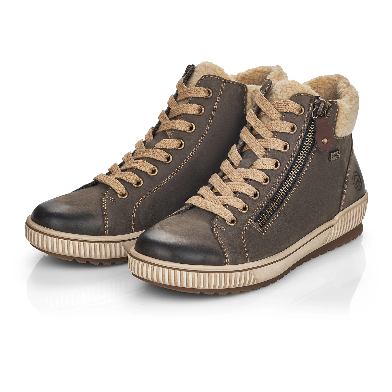 Remonte Maditta 70 Sneaker Boot (Women) - Smoke/Beige/Brown - Image 4