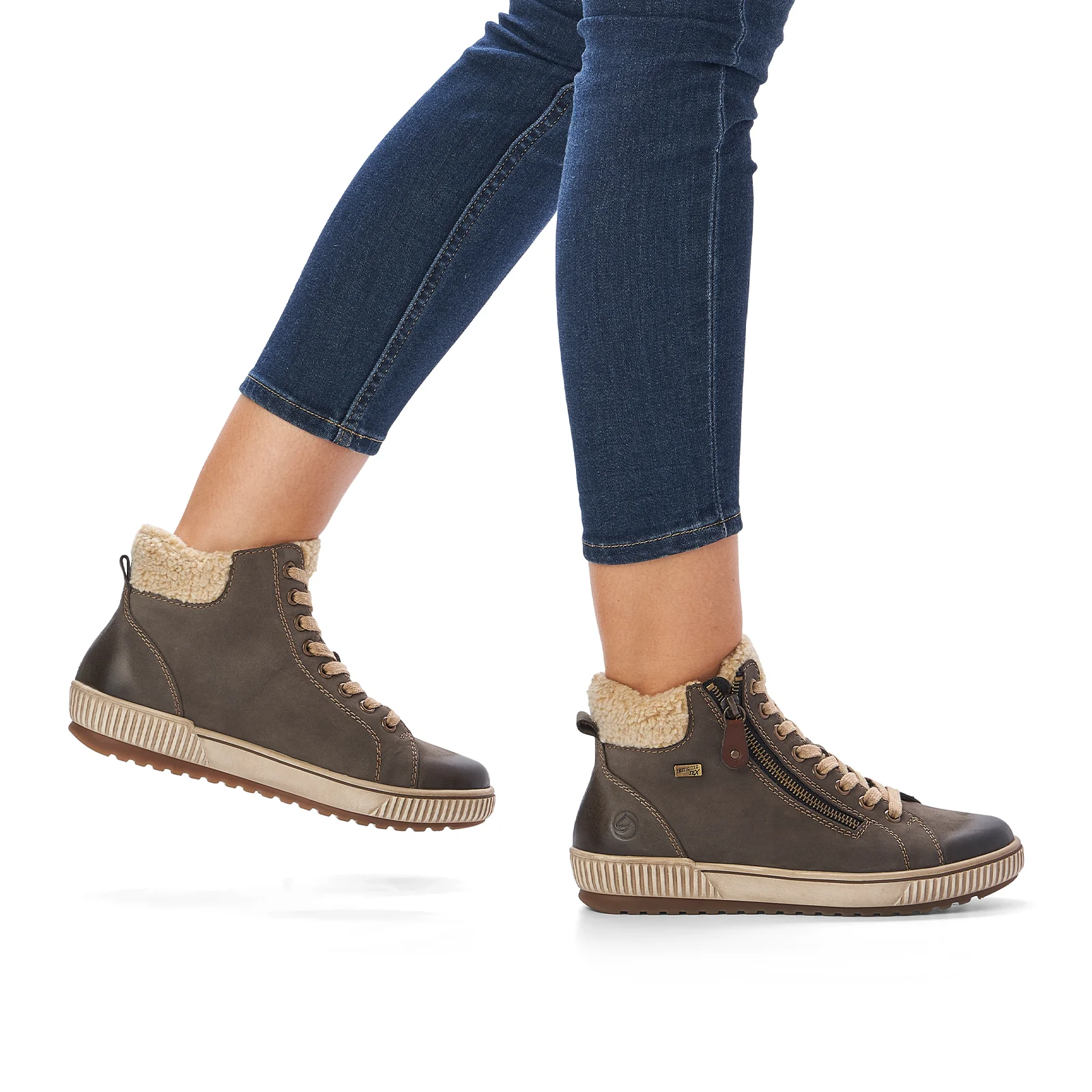 Remonte Maditta 70 Sneaker Boot (Women) - Smoke/Beige/Brown - Image 7
