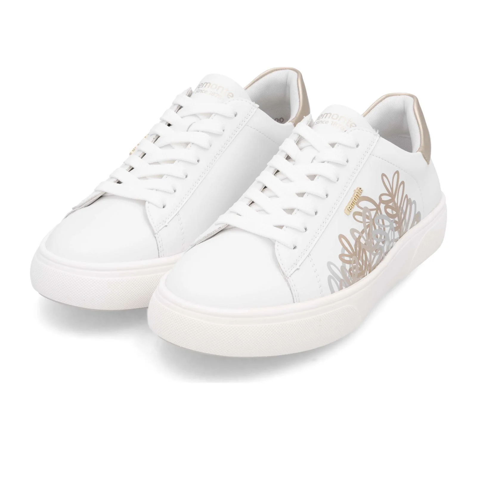 Remonte Shawna 00 Sneaker (Women) - Weiss/Pale Gold/Manila - Image 4