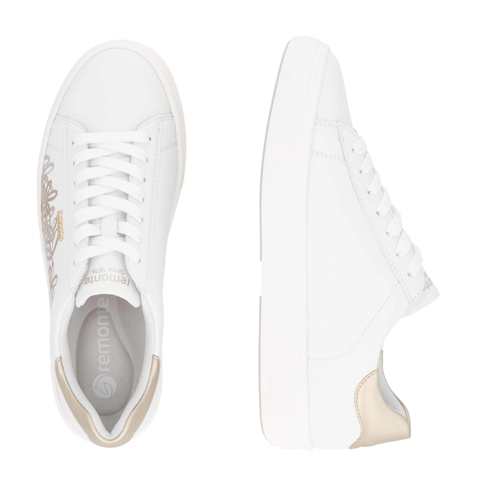 Remonte Shawna 00 Sneaker (Women) - Weiss/Pale Gold/Manila - Image 7
