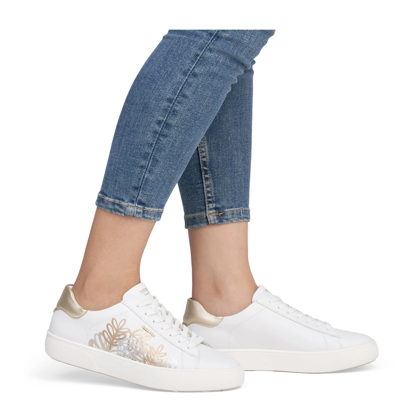 Remonte Shawna 00 Sneaker (Women) - Weiss/Pale Gold/Manila - Image 9