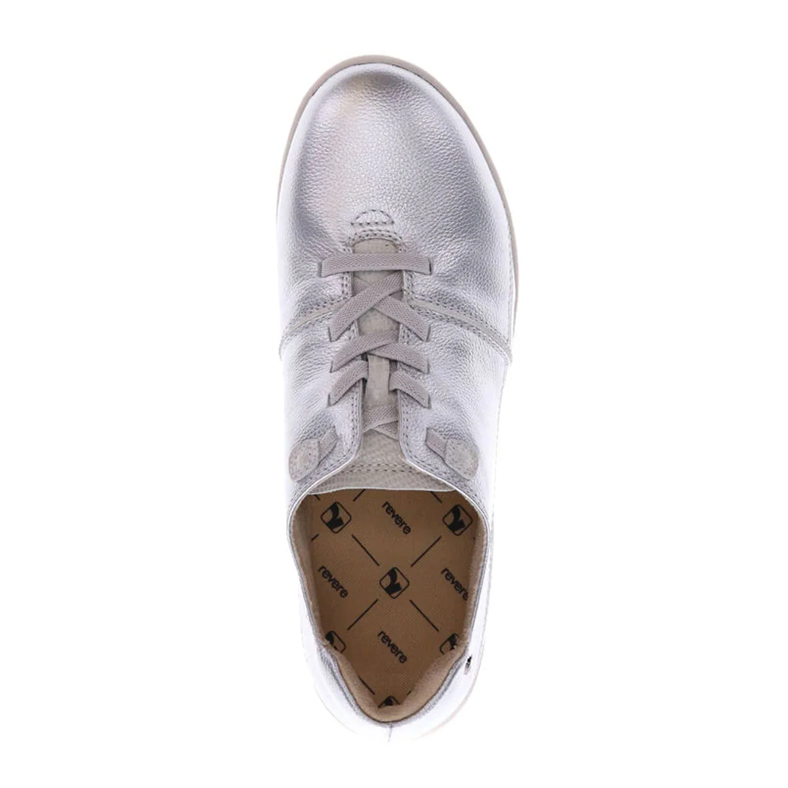 Revere Crete Stretch Lace Sneaker (Women) - Pearl/Oyster Lizard - Image 3