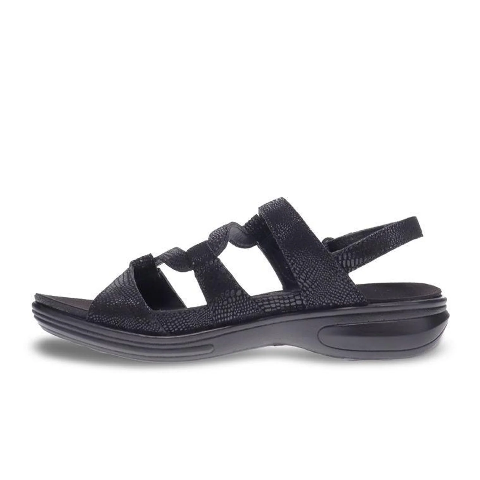 Revere Emerald Backstrap Sandal (Women) - Black Lizard - Image 2