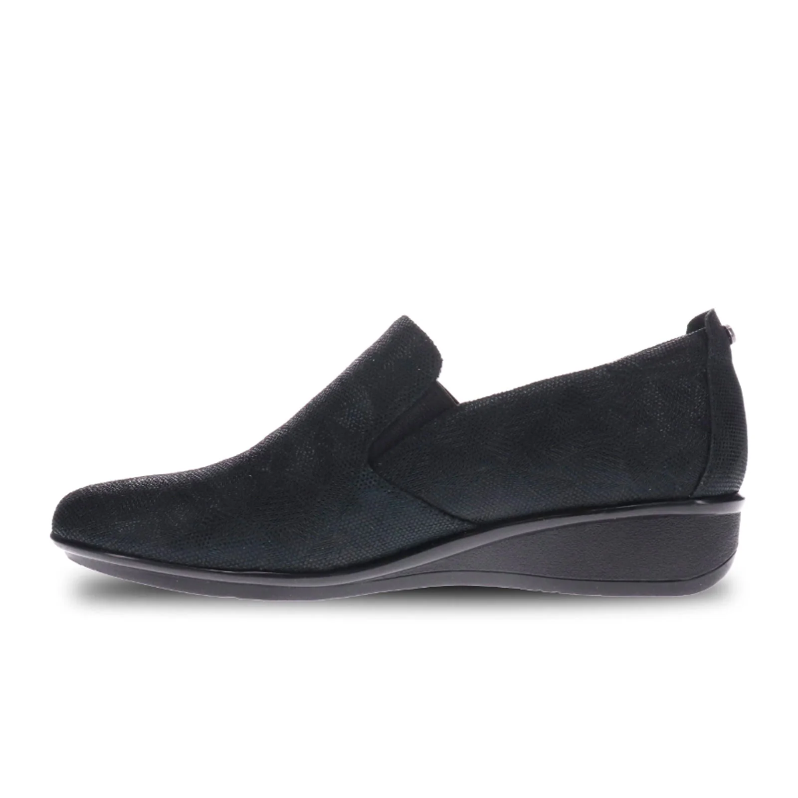 Revere Jamaica Slip On Loafer (Women) - Black Angle - Image 2