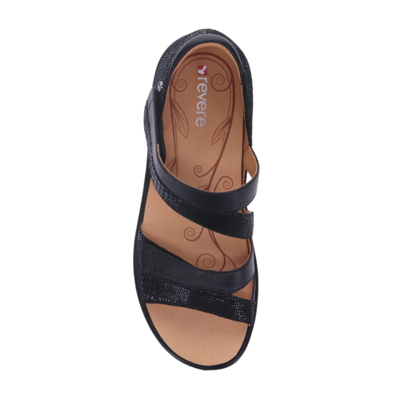 Revere Mauritius Backstrap Sandal (Women) - Black Lizard - Image 3