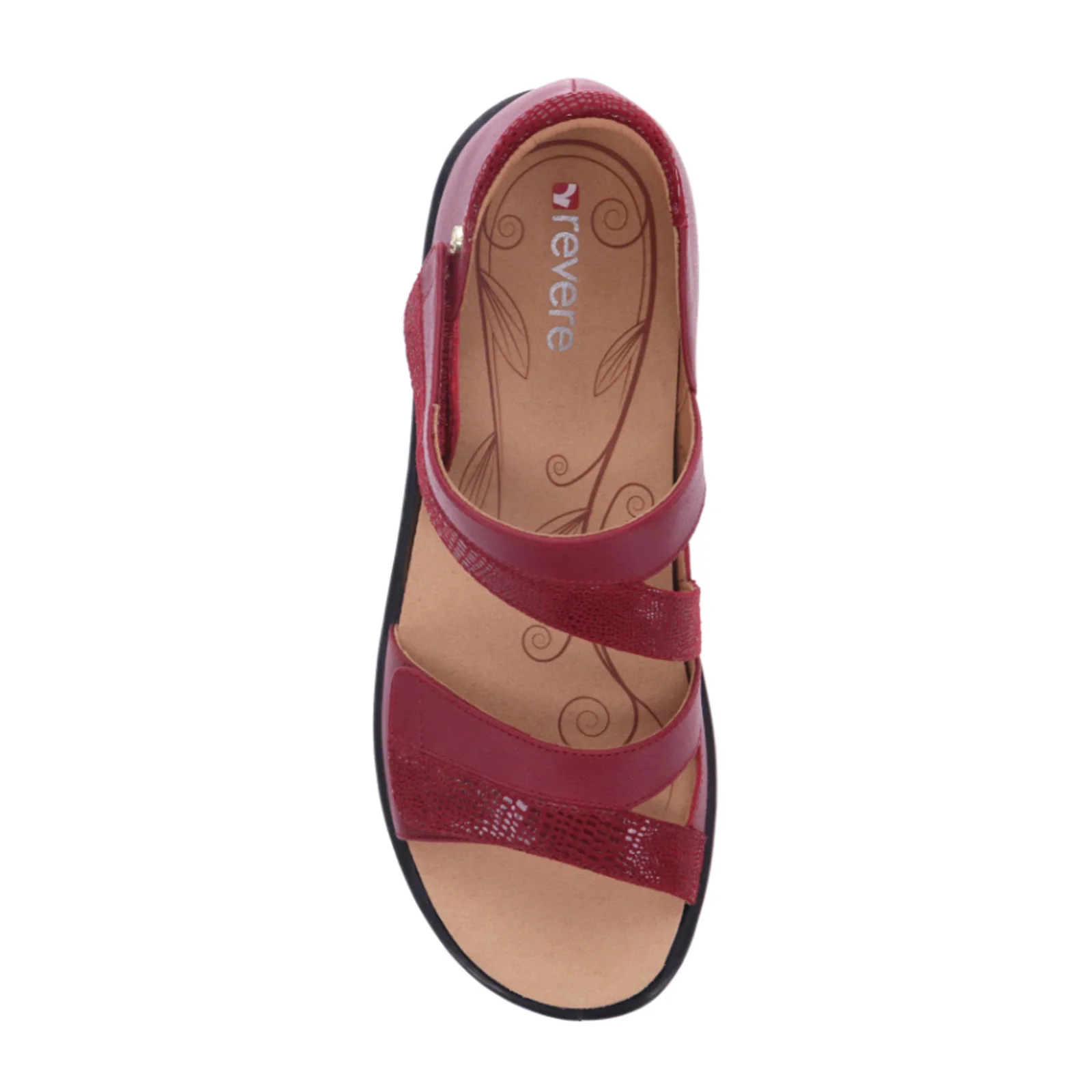 Revere Mauritius Backstrap Sandal (Women) - Cherry Lizard - Image 3
