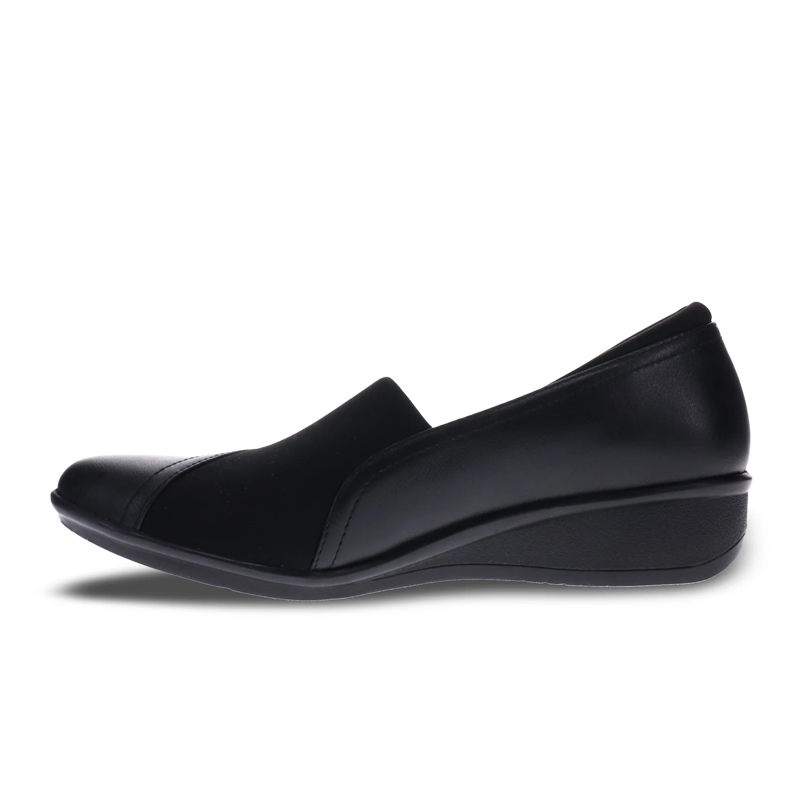 Revere Naples Stretch Loafer (Women) - Black French - Image 2