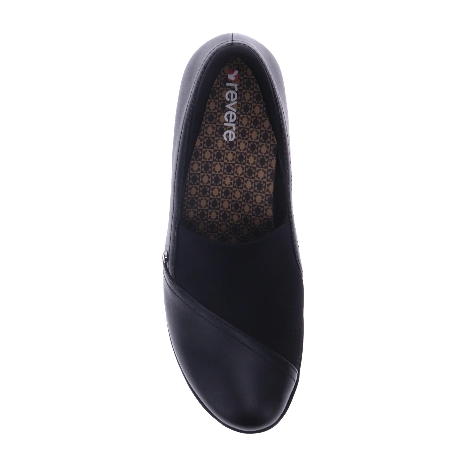 Revere Naples Stretch Loafer (Women) - Black French - Image 6